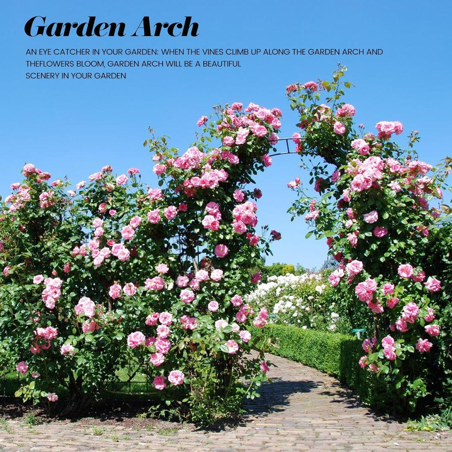 Thickened Anti-toppling Garden Arch, Wedding Arch garden decoration for flowers