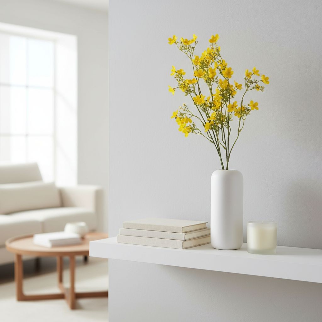 Buttercup Yellow Dogwood Stems Faux Wax Flower Yellow Floral Spring Decor 24 Inc