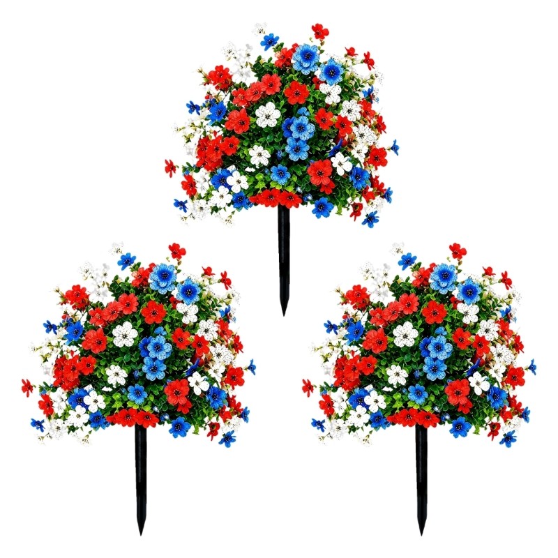 Elegant Faux Florals Ground Stake Suitable For Indoor And Outdoor Display Use