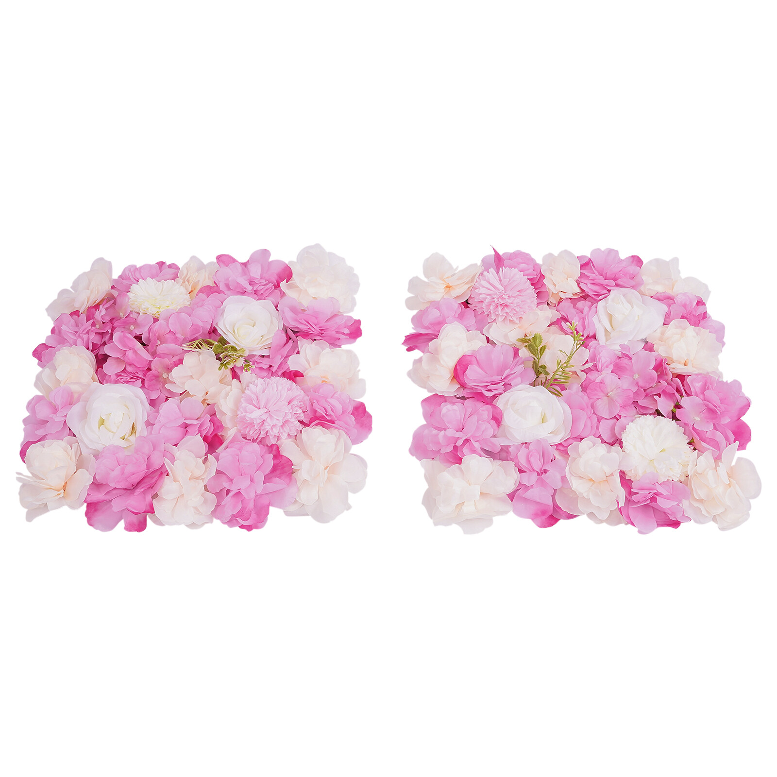 3D Flower Wall Panel-12pcs Artificial Flower Wall Background Silk Rose Mat