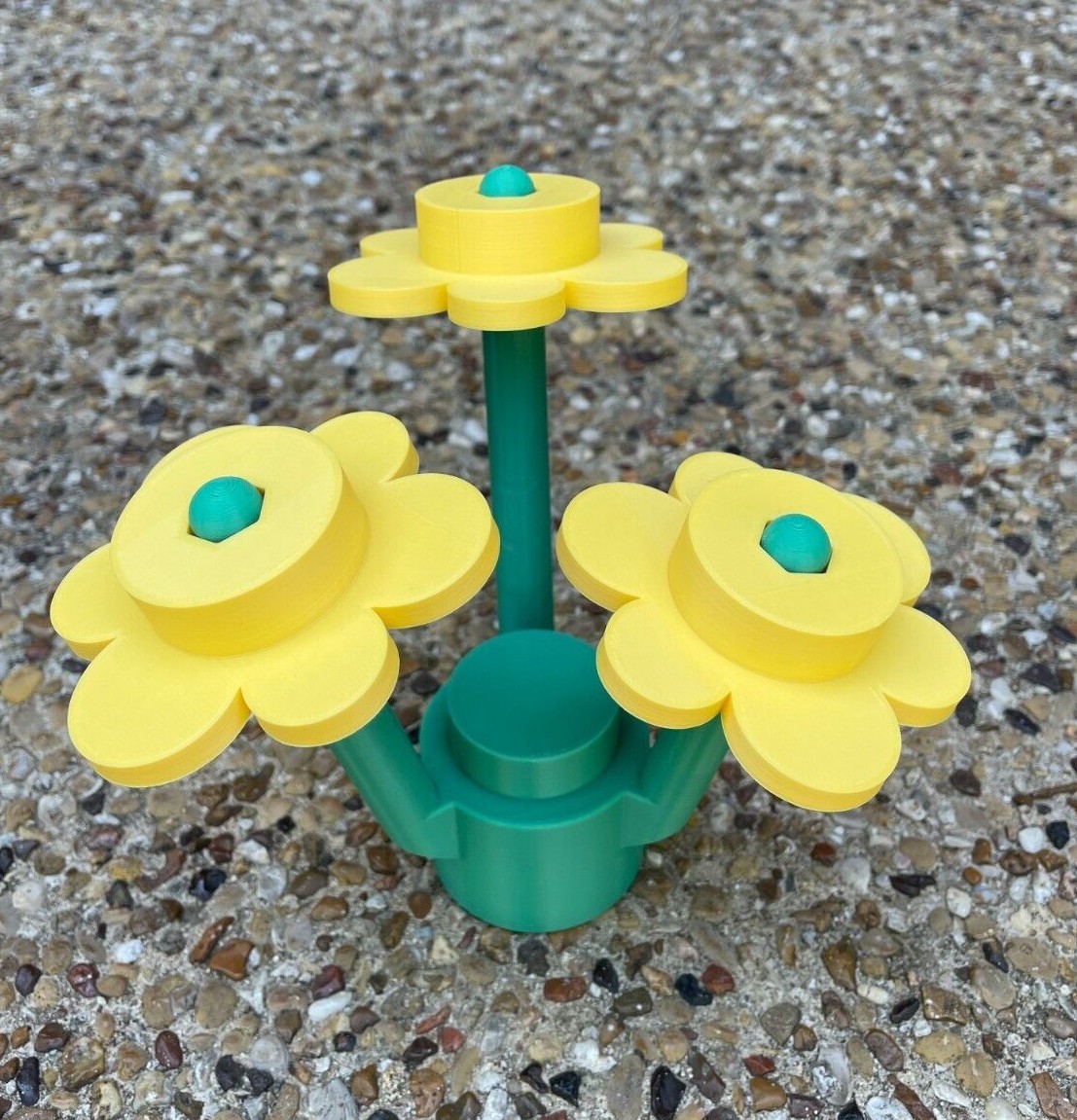 NEW Large Scale Building Bricks Flowers Jumbo Size Floral Bouquet 3D Printed NEW