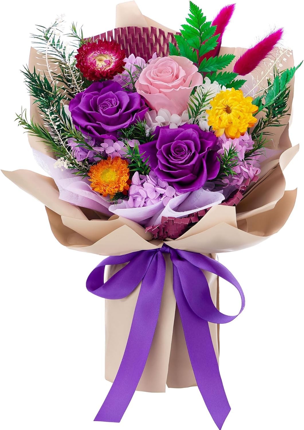 Forever Flowers Gifts for Her, Valentines Day Preserved Flowers Bouquet Birth…