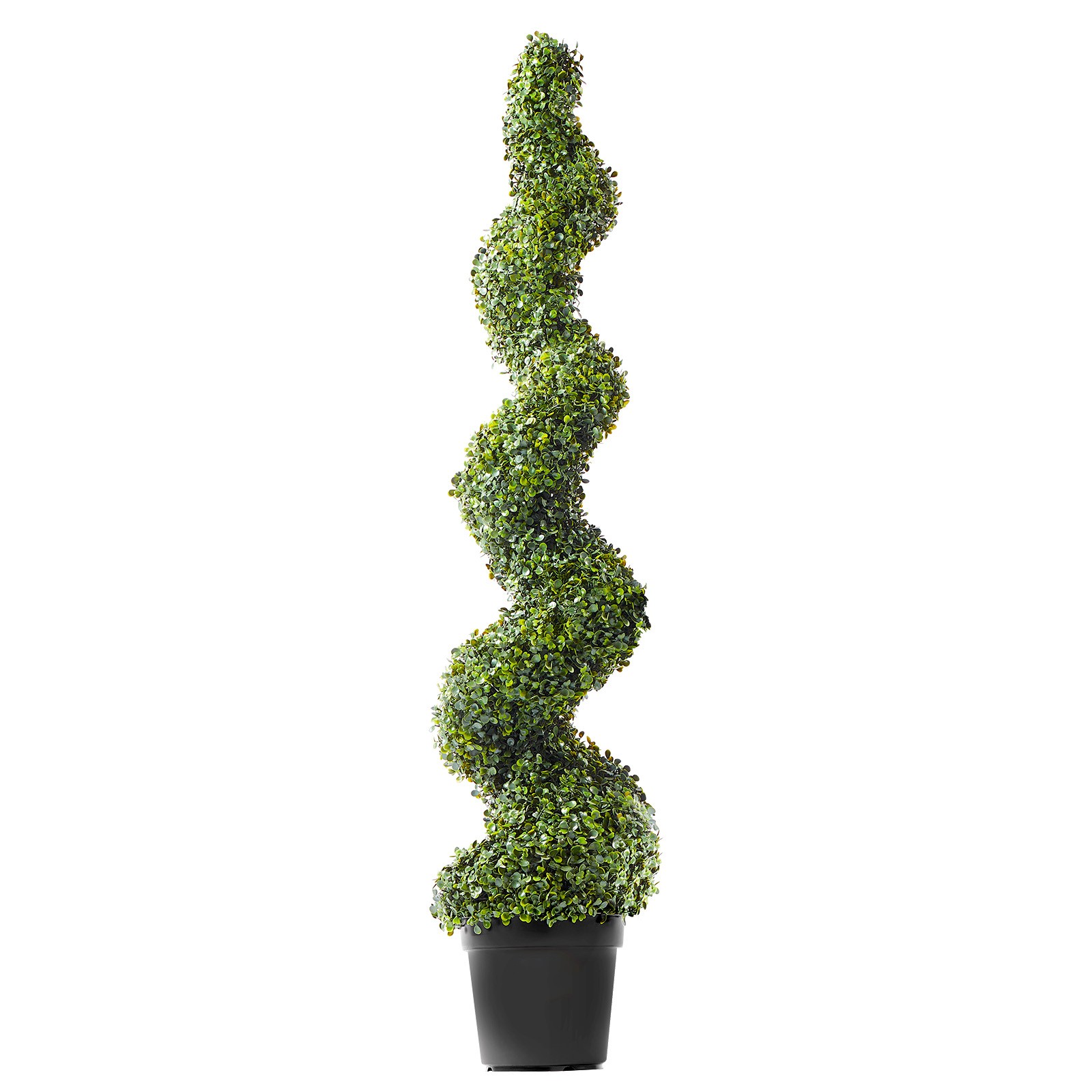 Uimoso 2 Pack 5′ Artificial Boxwood Topiary Tree Faux Plant UV Decor In/Outdoor