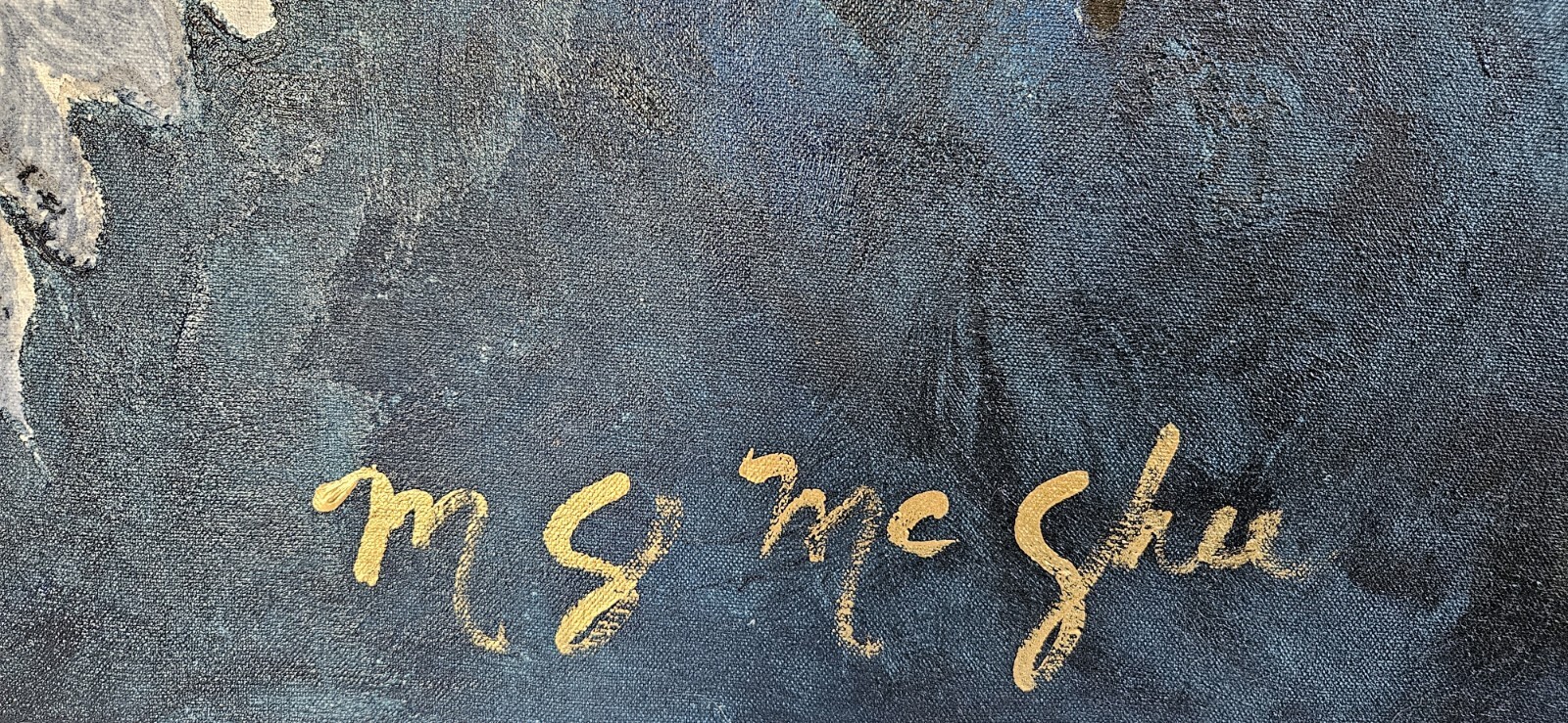FLOWERS – BLUE, BROWN, GOLD & WHITE