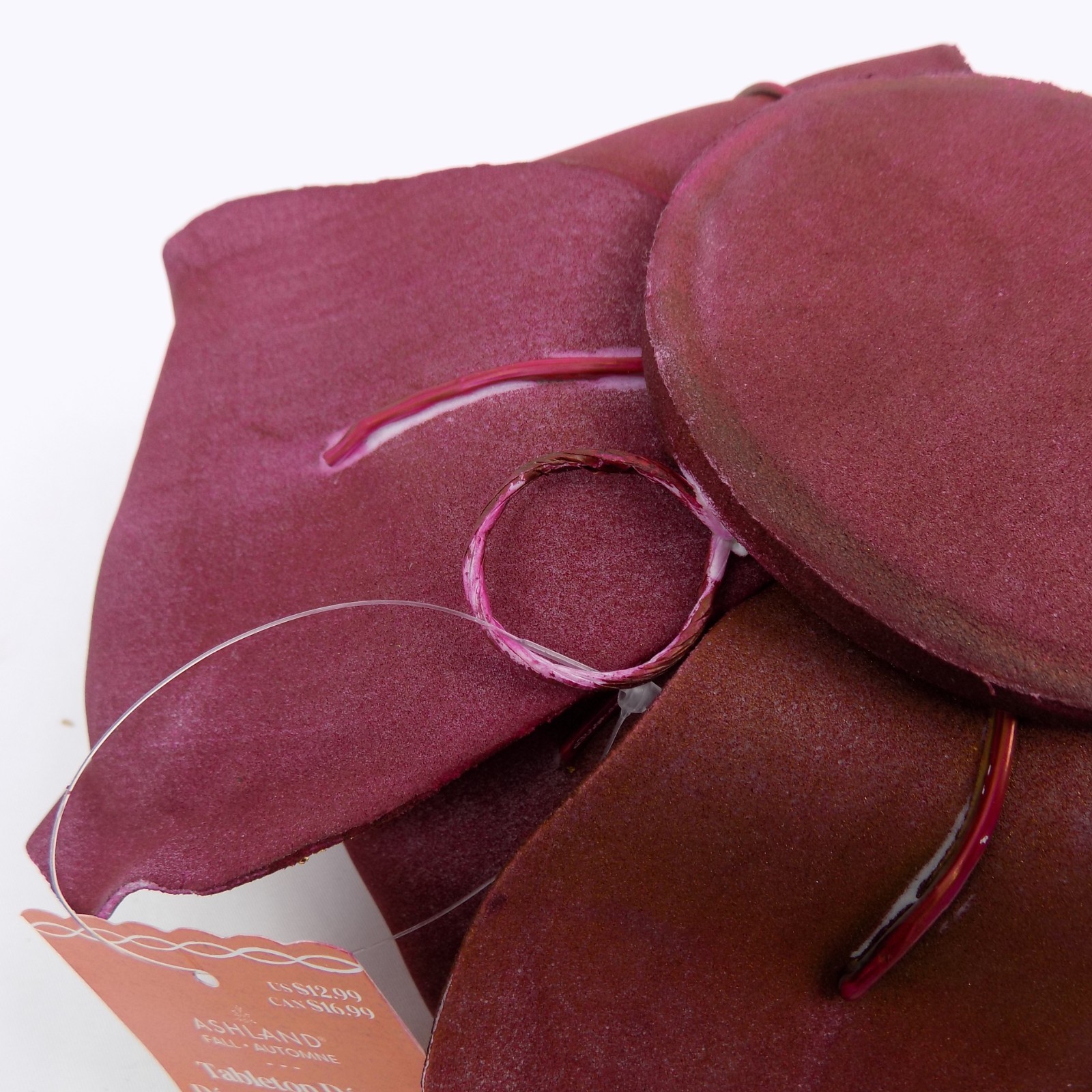 Ashland Blush Romance Burgundy Color Rose Flower Tabletop or Hanging Decor Foam