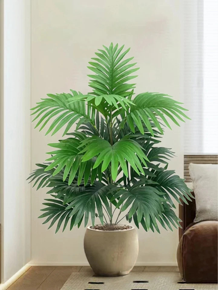 80cm 18 Leaves Large Artificial Palm Tree Tropical Green Leaves Fake Plants