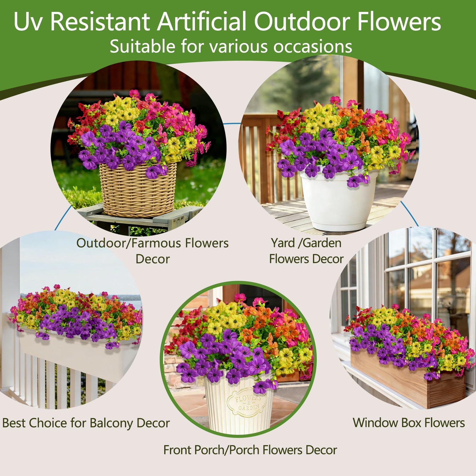 10pcs Artificial Flowers For Outdoors Fake Eucalyptus Silk Flowers For Decoratio