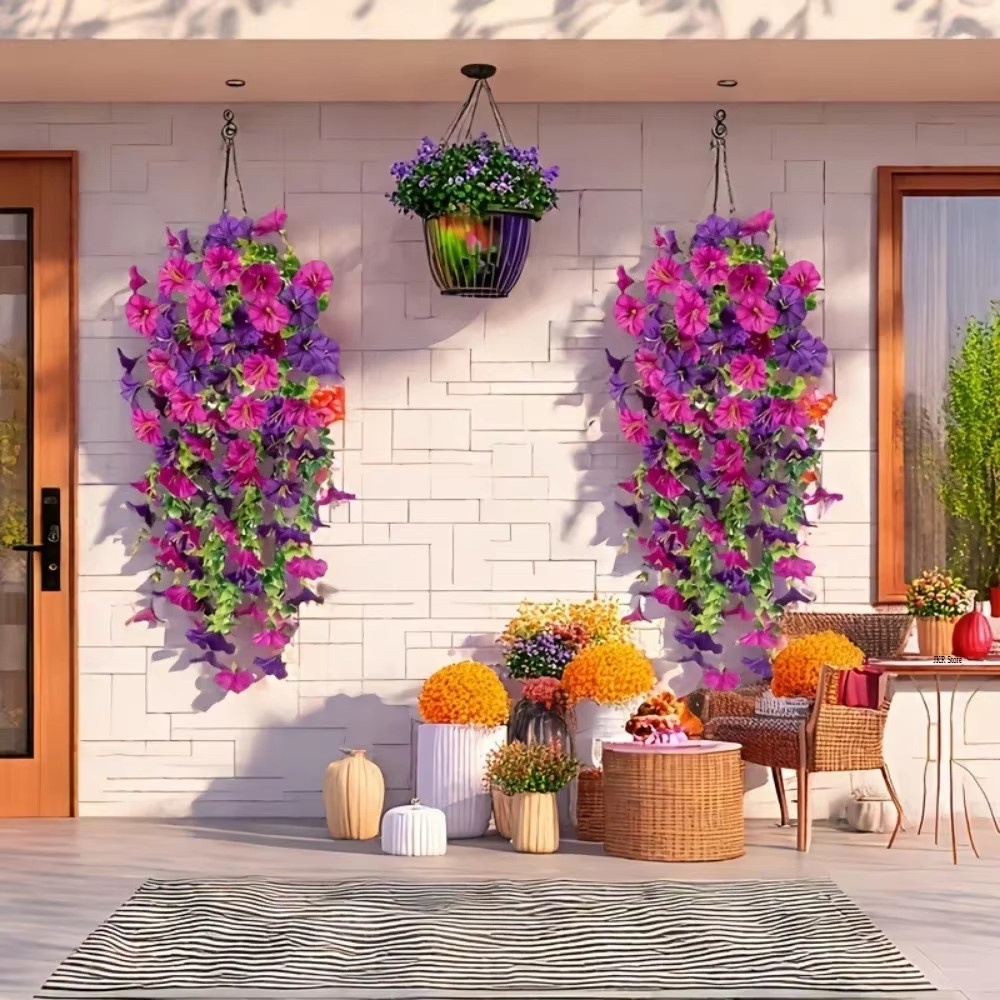 Realistic UV-Resistant Artificial Hanging Flowers for Easter & Weddings