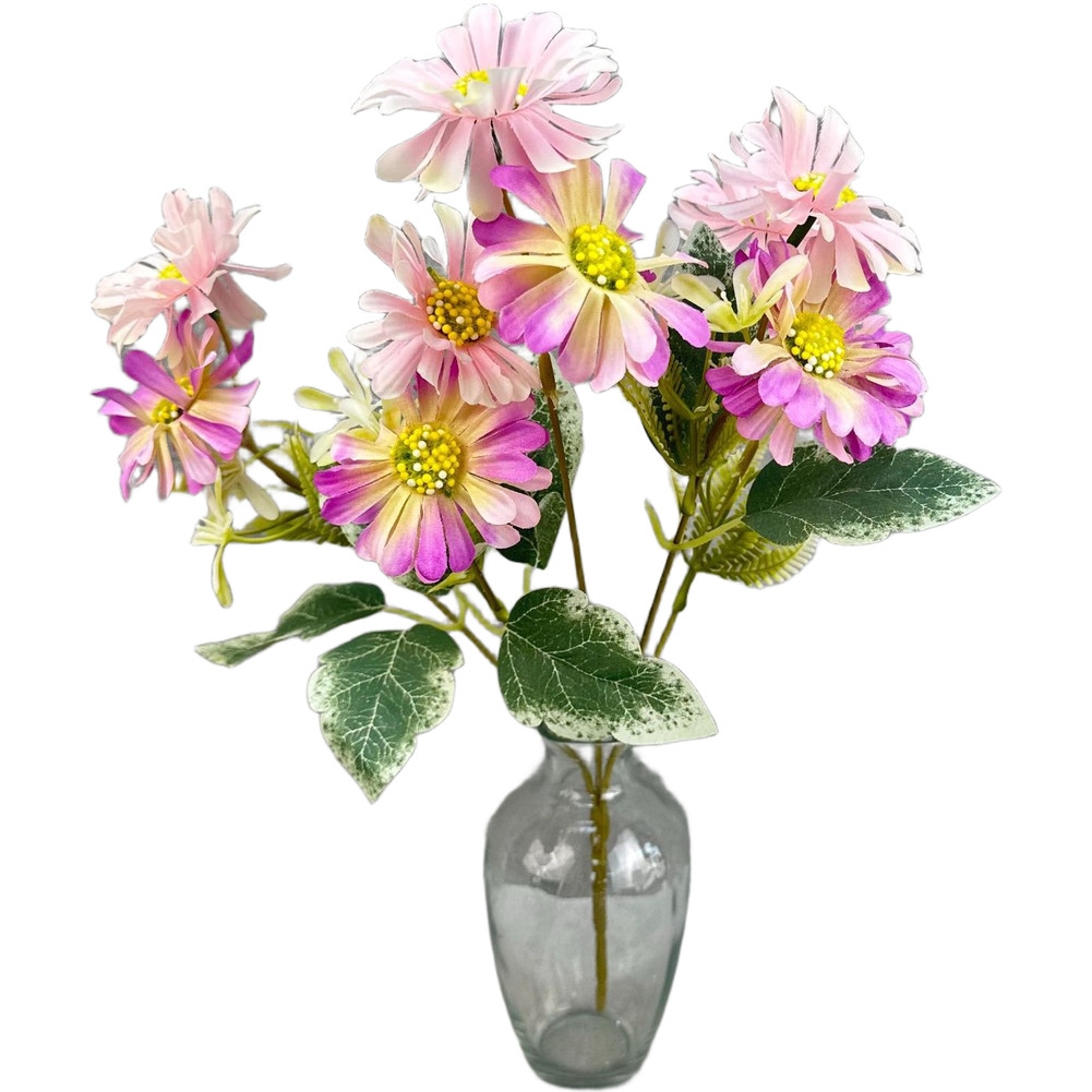 Chrysanthemum Artificial Flowers Set 10 Pieces 36cm Height for Home and Office