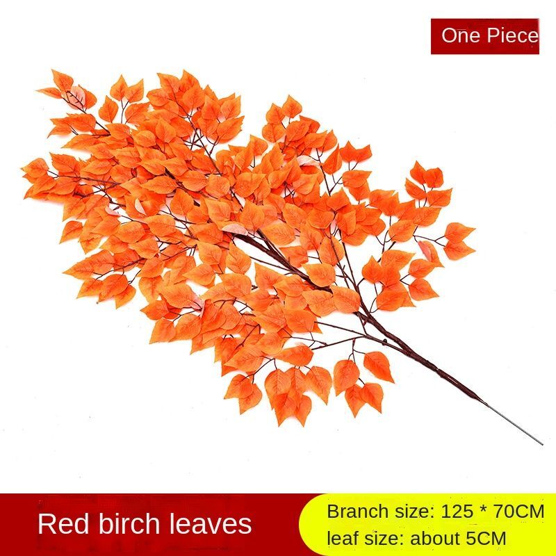125cm Large Artificial Gingko Maple Tree Plastic Plant Branch Home Garden Decor