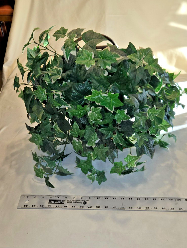 Artificial Ivy Plant in a Ledge Basket