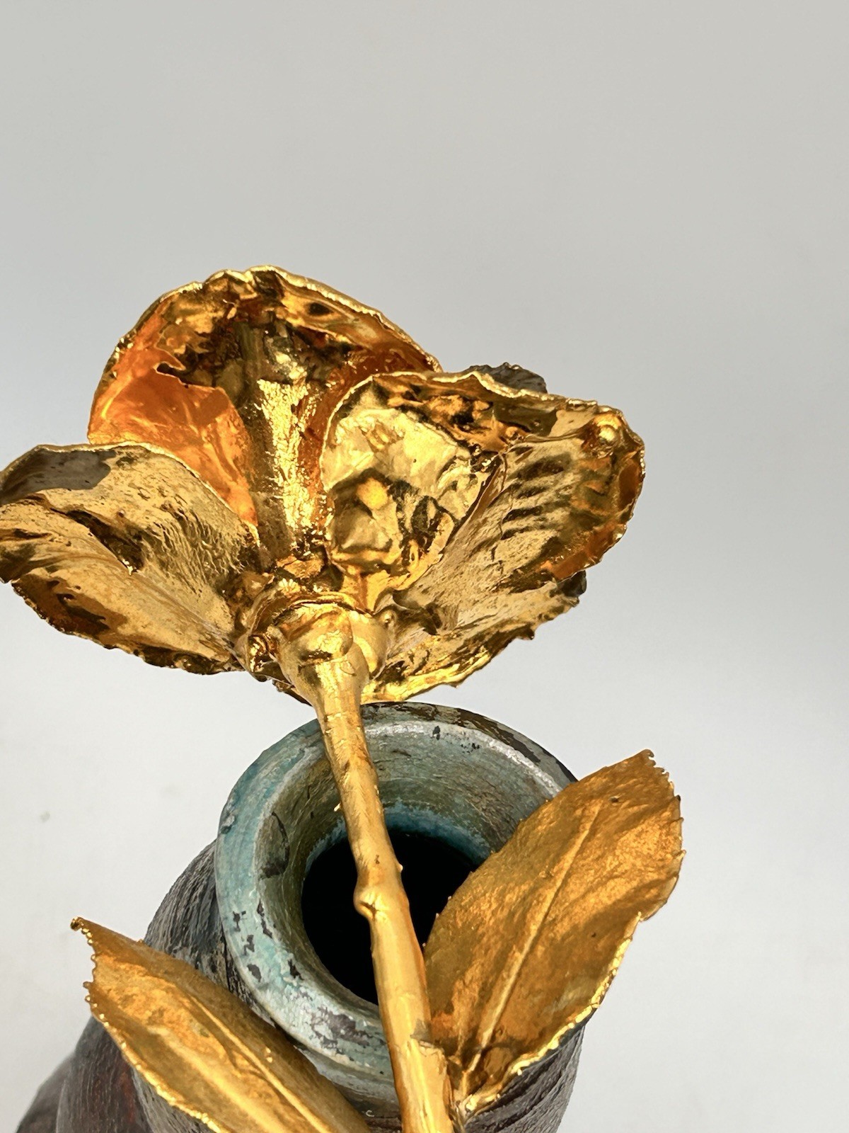 Living Gold 24K Gold Heavy Dipped Long Stem Rose