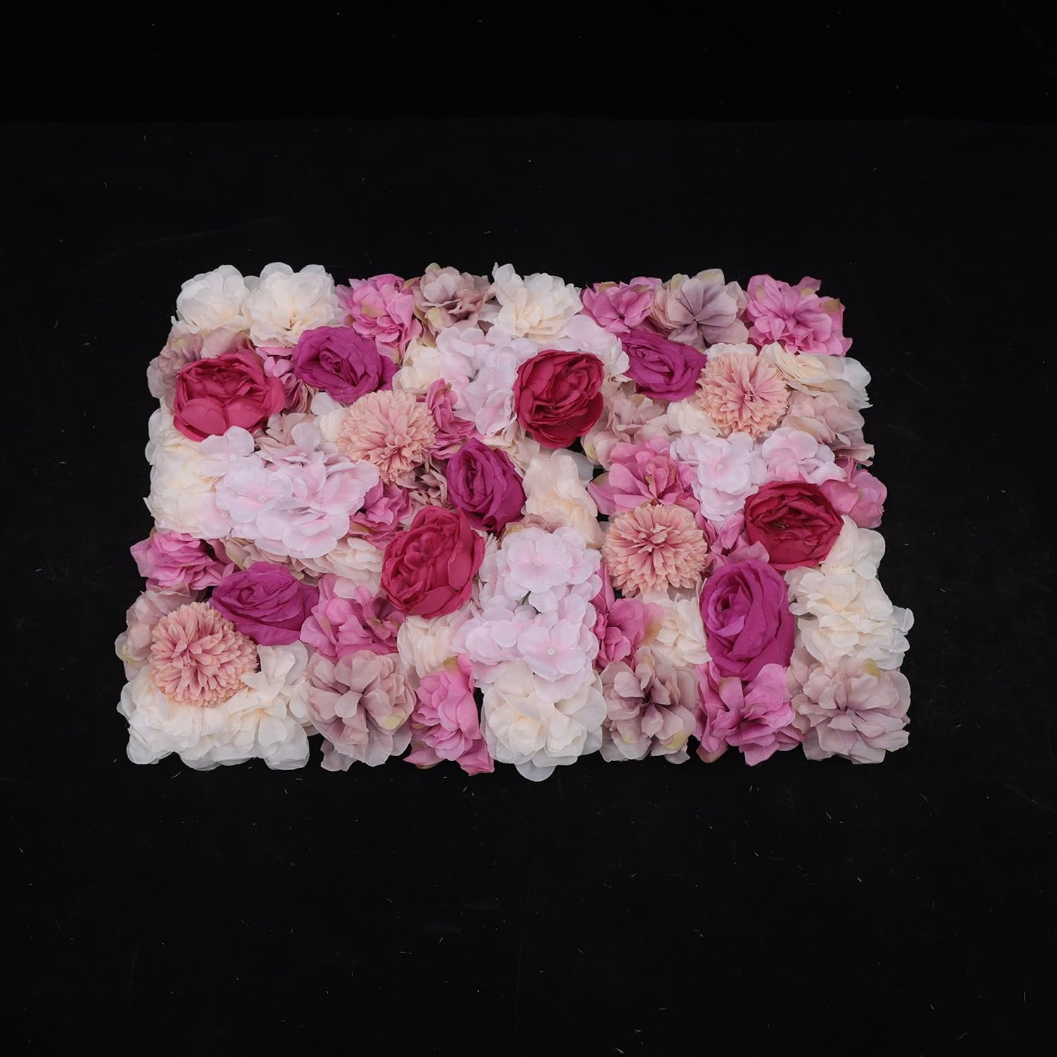 6Pcs Realistic Flower Wall Background Artificial Flowers Wall Backdrop Panel 3D