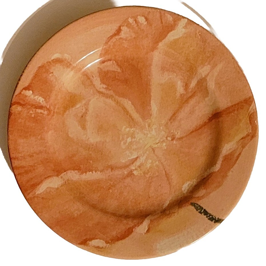 Watercolor Blooms Stoneware Salad/Dessert/Snack Plates by Pier One – Iris Floral