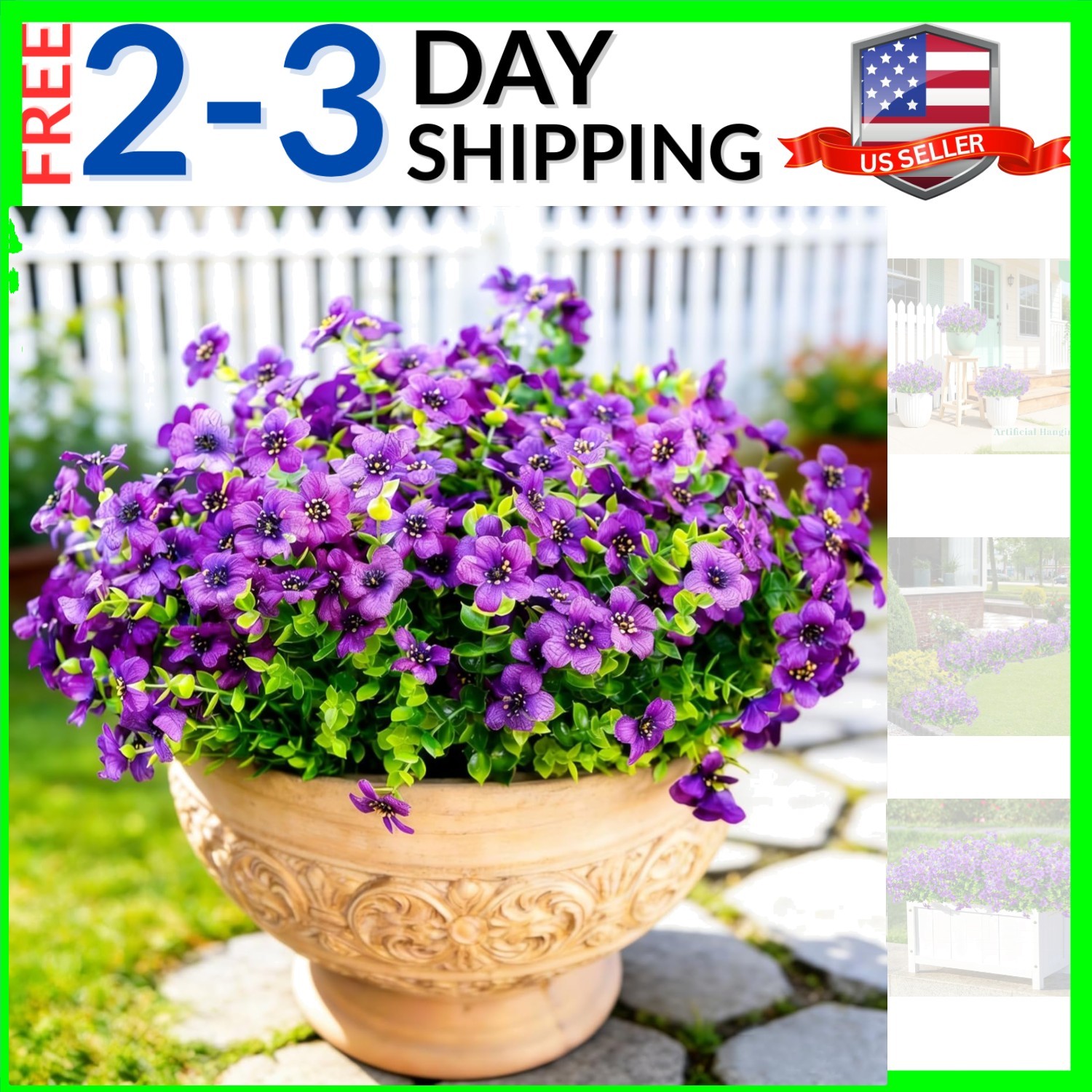 Artificial Flowers 12 Bundles, Faux Daisy and Eucalyptus Greenery Stems for O…