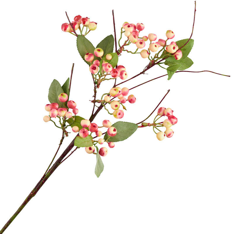 Set of 2 Pink Artificial Hypericum Berry 27″ Floral Sprays