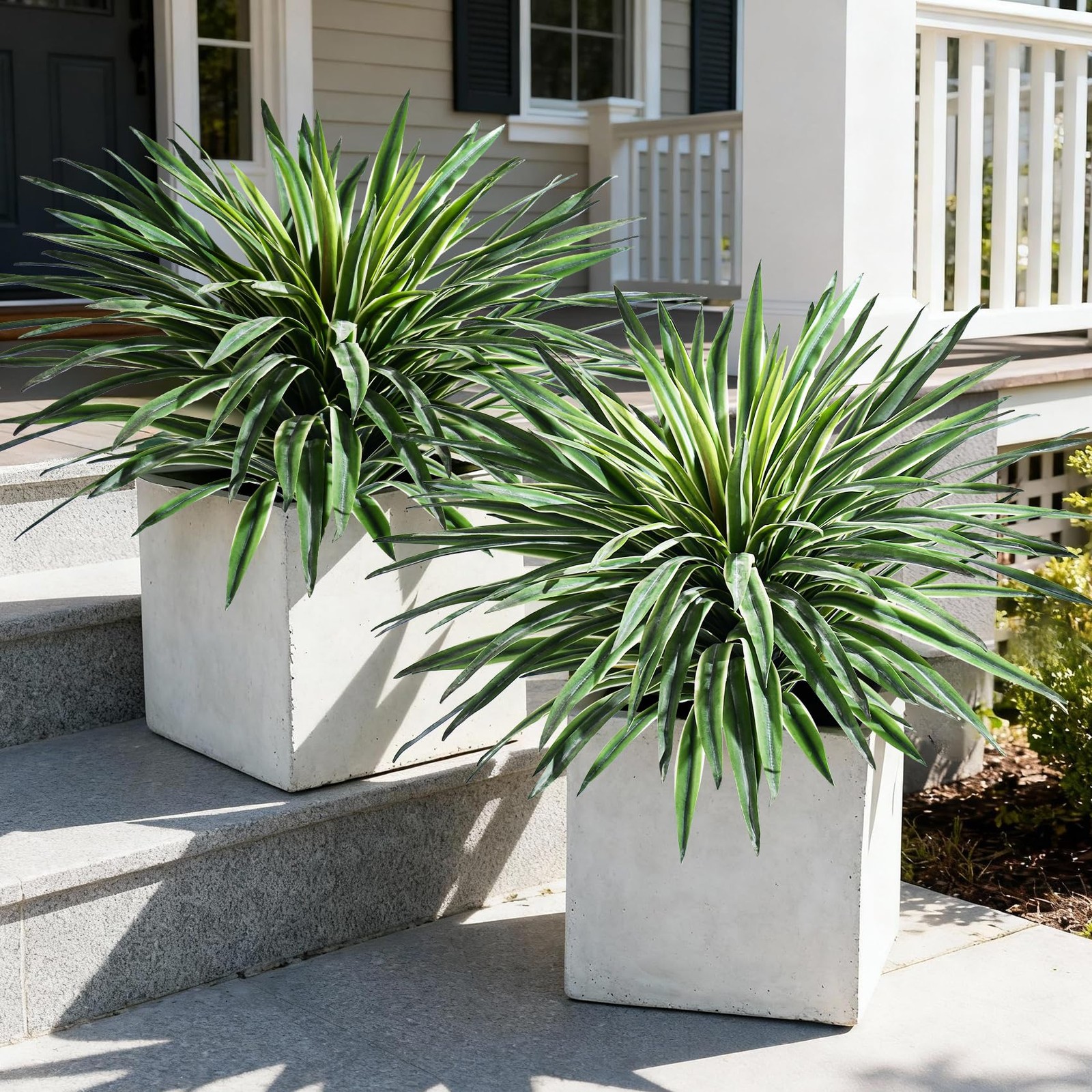 Artificial Agave Plant Fake Agave Planters for Indoor Outdoor Faux Agave Plan…