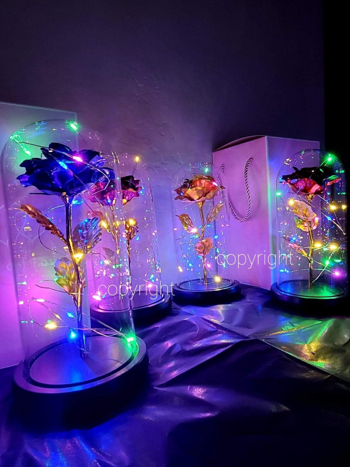 Eternal Rose Flower LED Enchanted Galaxy Rose Girlfriend Valentine’s Gift