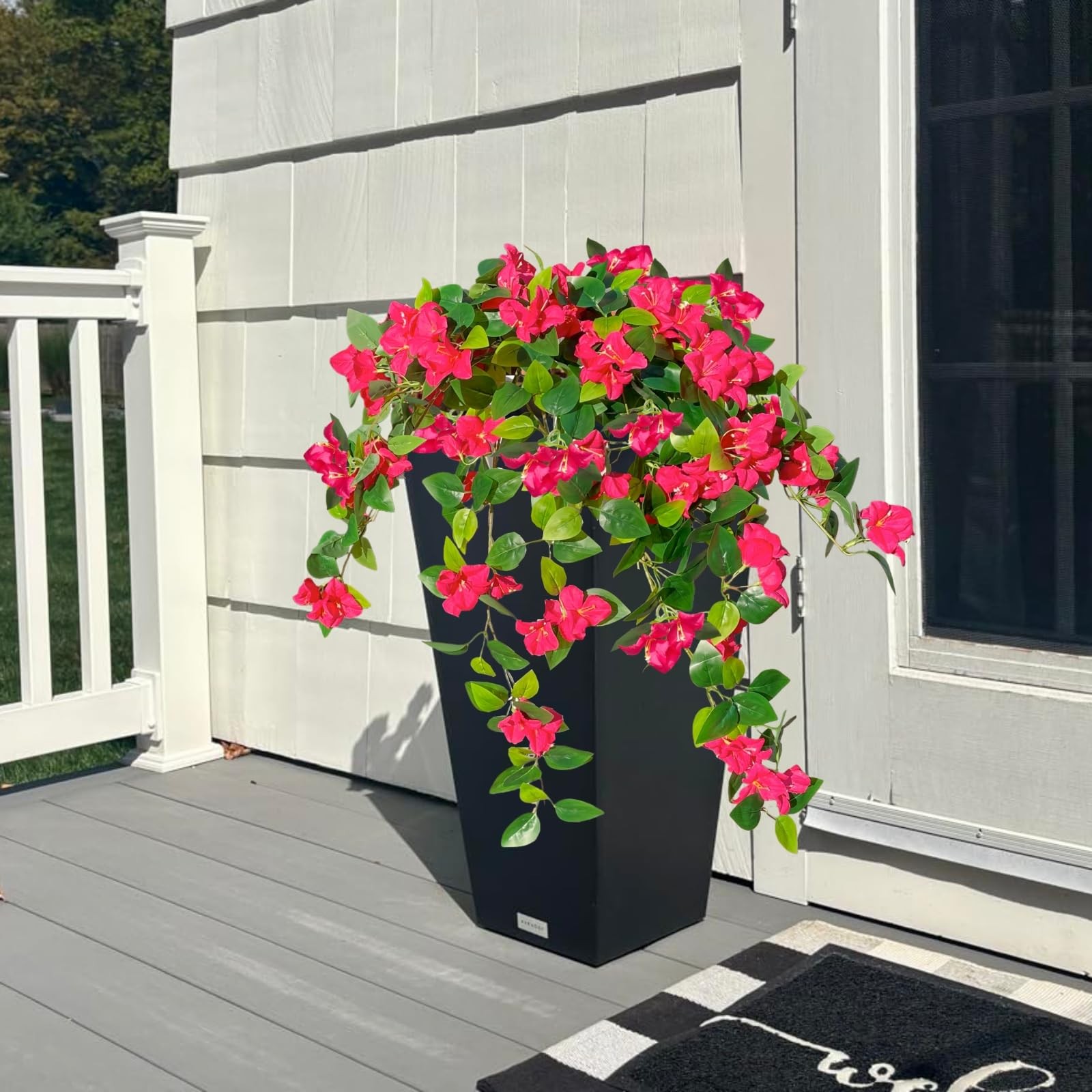 Artificial Bougainvillea Flowers Fake Plants for Outdoor Outside UV Resistant…