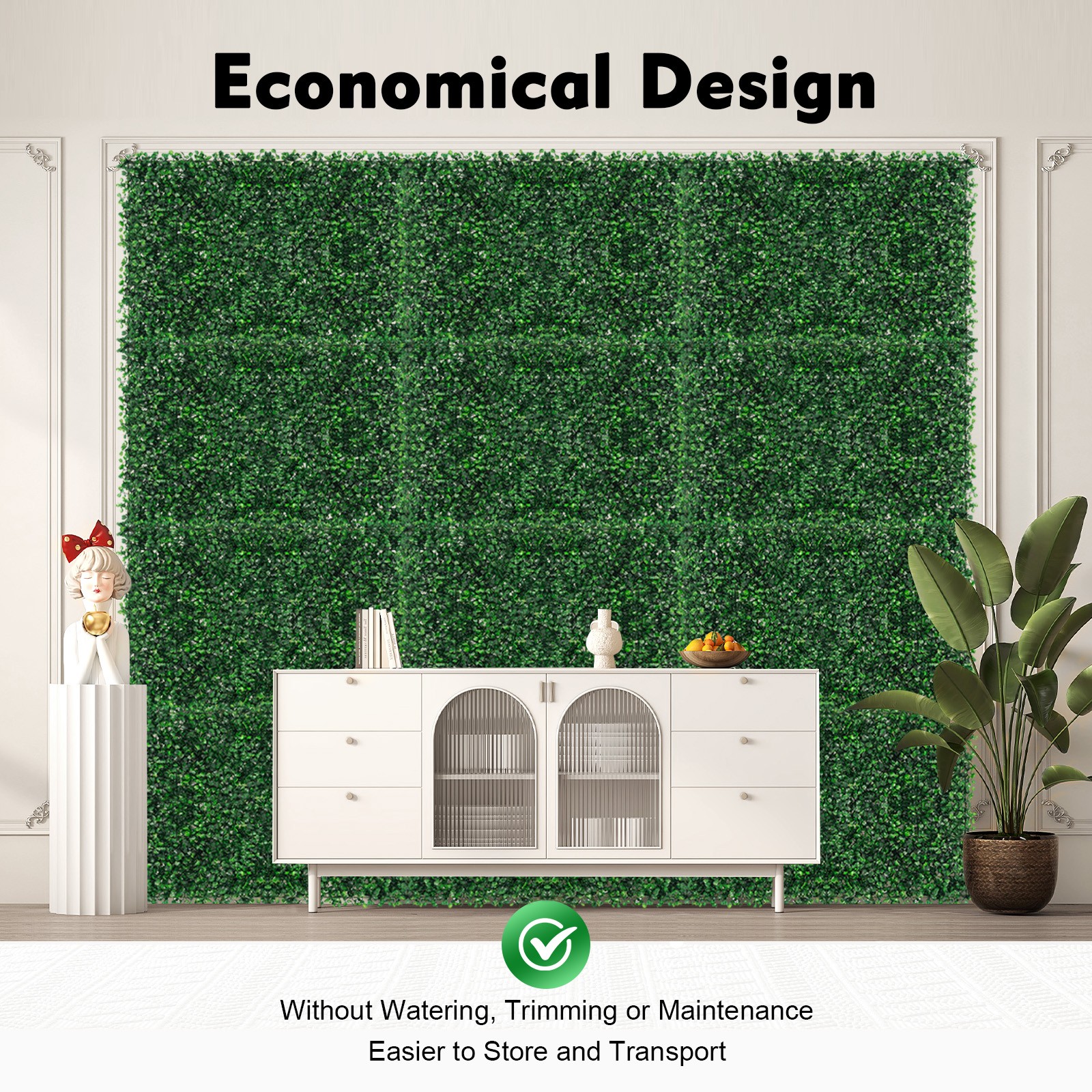12 Pack Artificial Turf Lawn Grass Mat Indoor Outdoor Wall Background Pad Decor