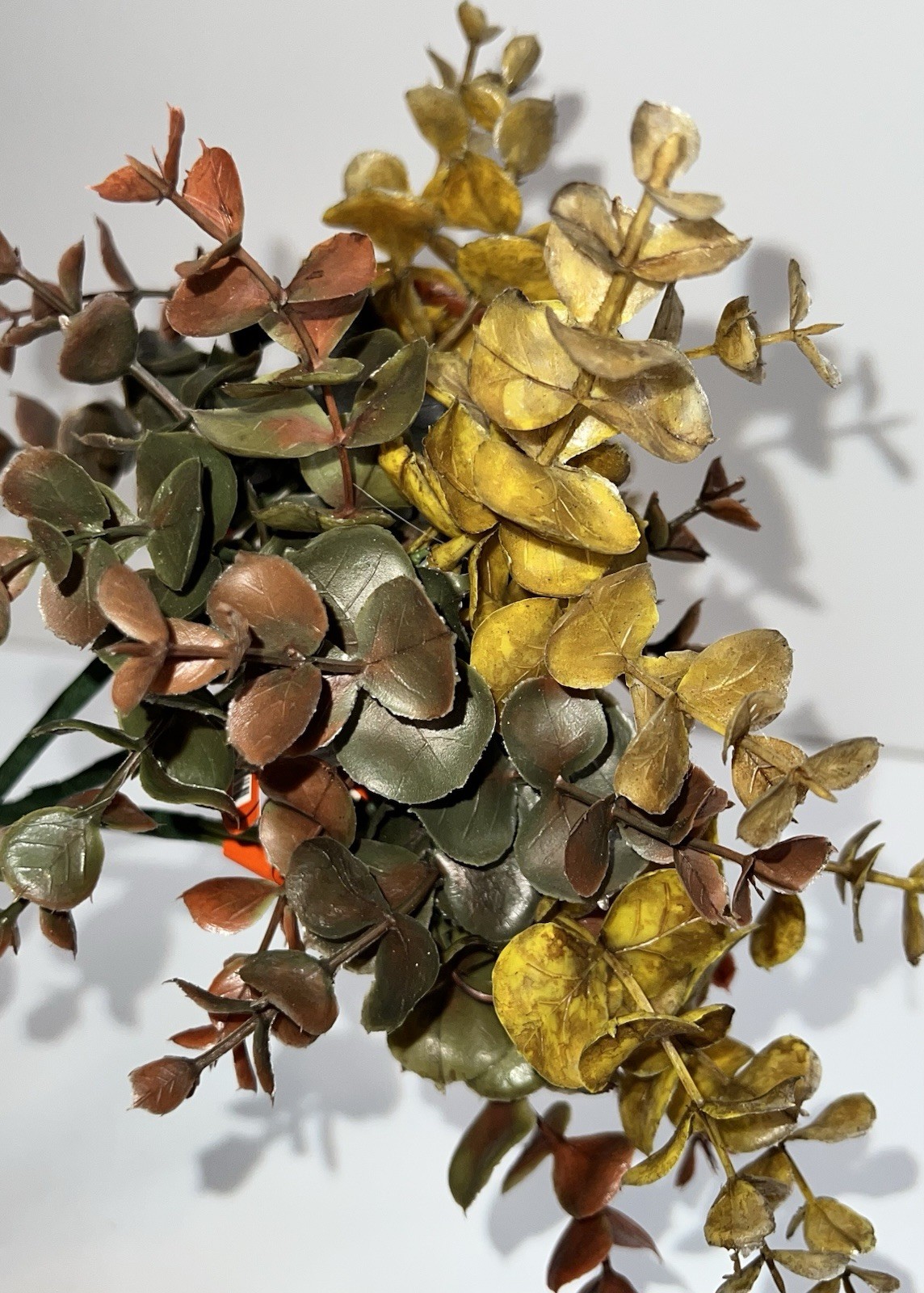 Artificial Eucalyptis Leaves Branches 3 Pc Fall Autumn Decor Thanksgiving NWT