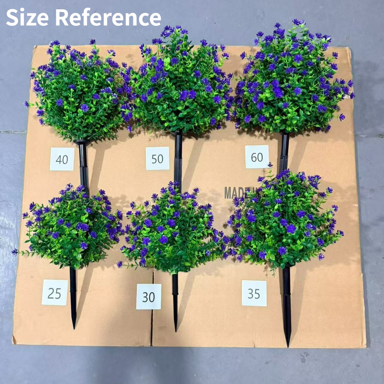 Red Yellow Artificial Fake Flowers with Stake Home Garden Outdoor Garden Decor