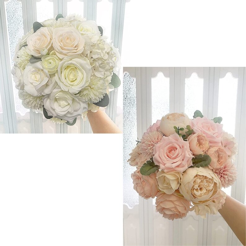 Faux Flower DIY Garland Kit Package Flower Arrangement Faux Wedding Bouquet