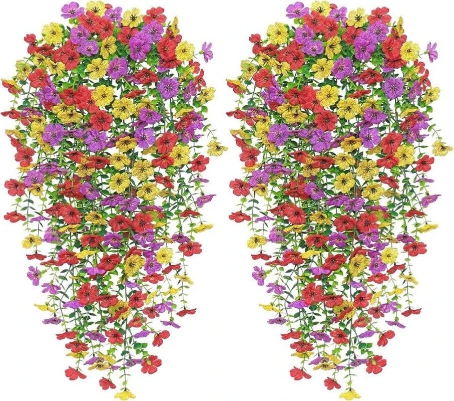 Artificial Flowers Plant Rattan Morning Glories Outdoor Wedding Bridal Arch Home