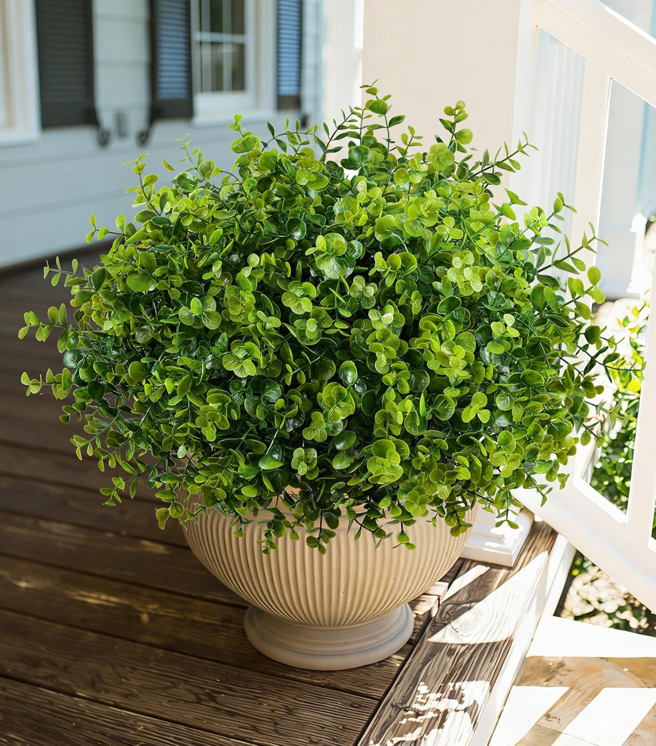 Artificial Faux Outdoor Plants for Spring Summer Decoration, 12 Bundles Fake Pla