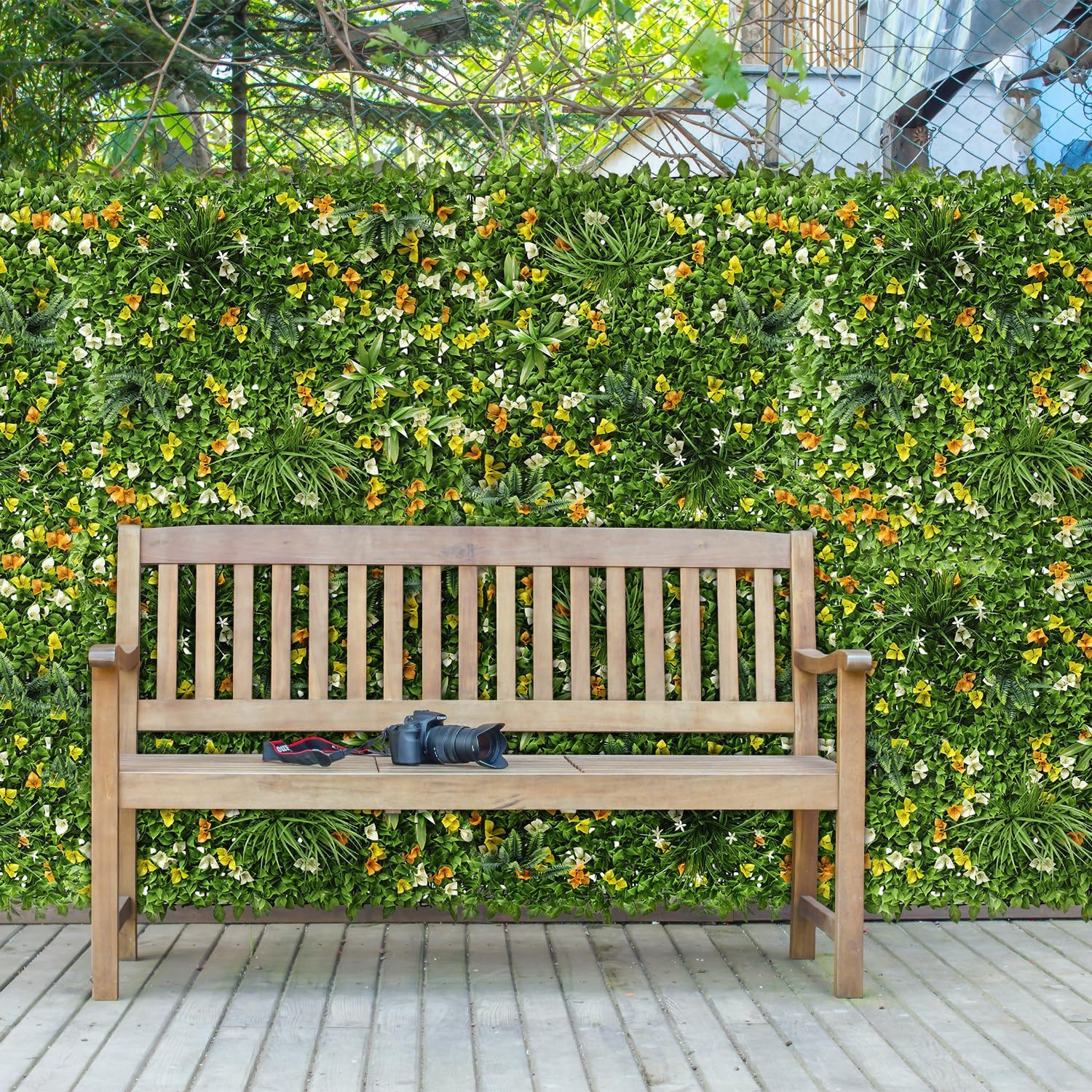Artificial Boxwood Panel 3D Topiary Hedge Plant UV Protected Privacy Ivy Screen