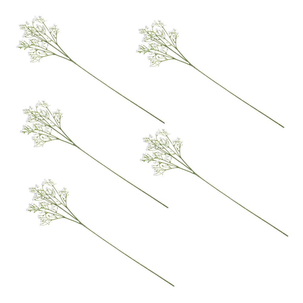 5 Pcs False Baby’s Breath Mini Artificial Flowers Small Silk Ornaments