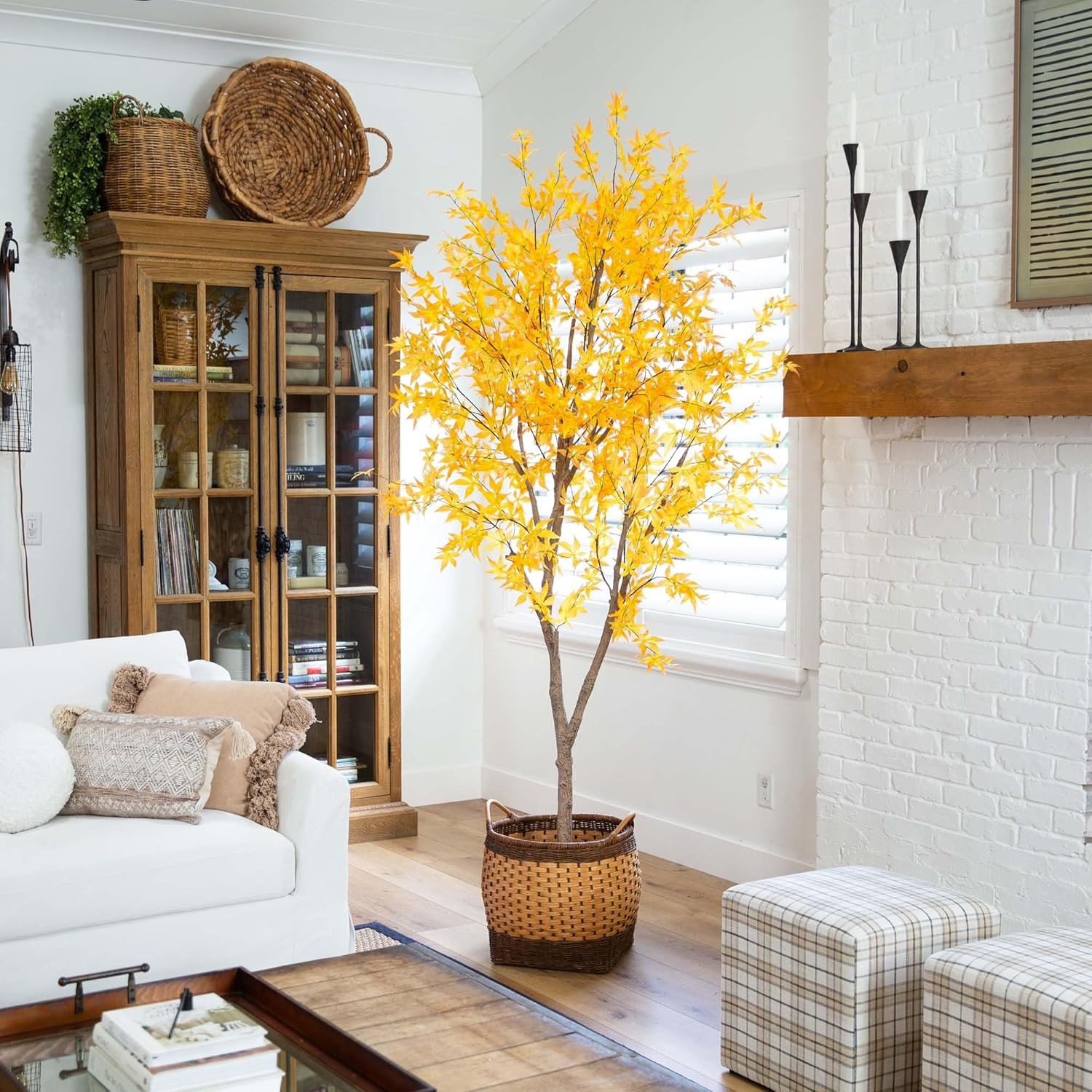 8Ft. Autumn Maple Artificial Tree – Perfect for Fall Decor