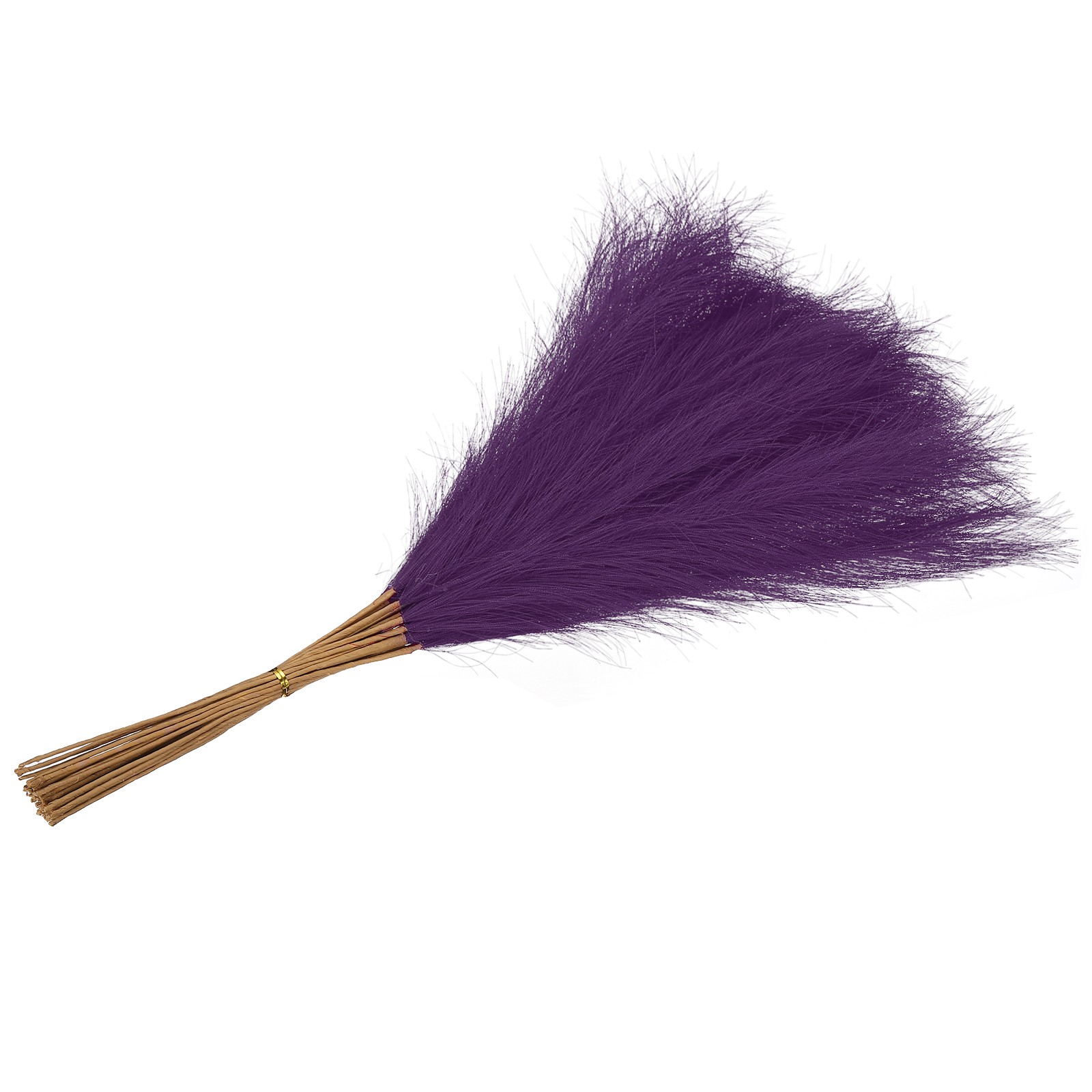 21.7in Pampas Grass Decor, 50pcs Artificial Pampas Grass Bulk, Dark Purple