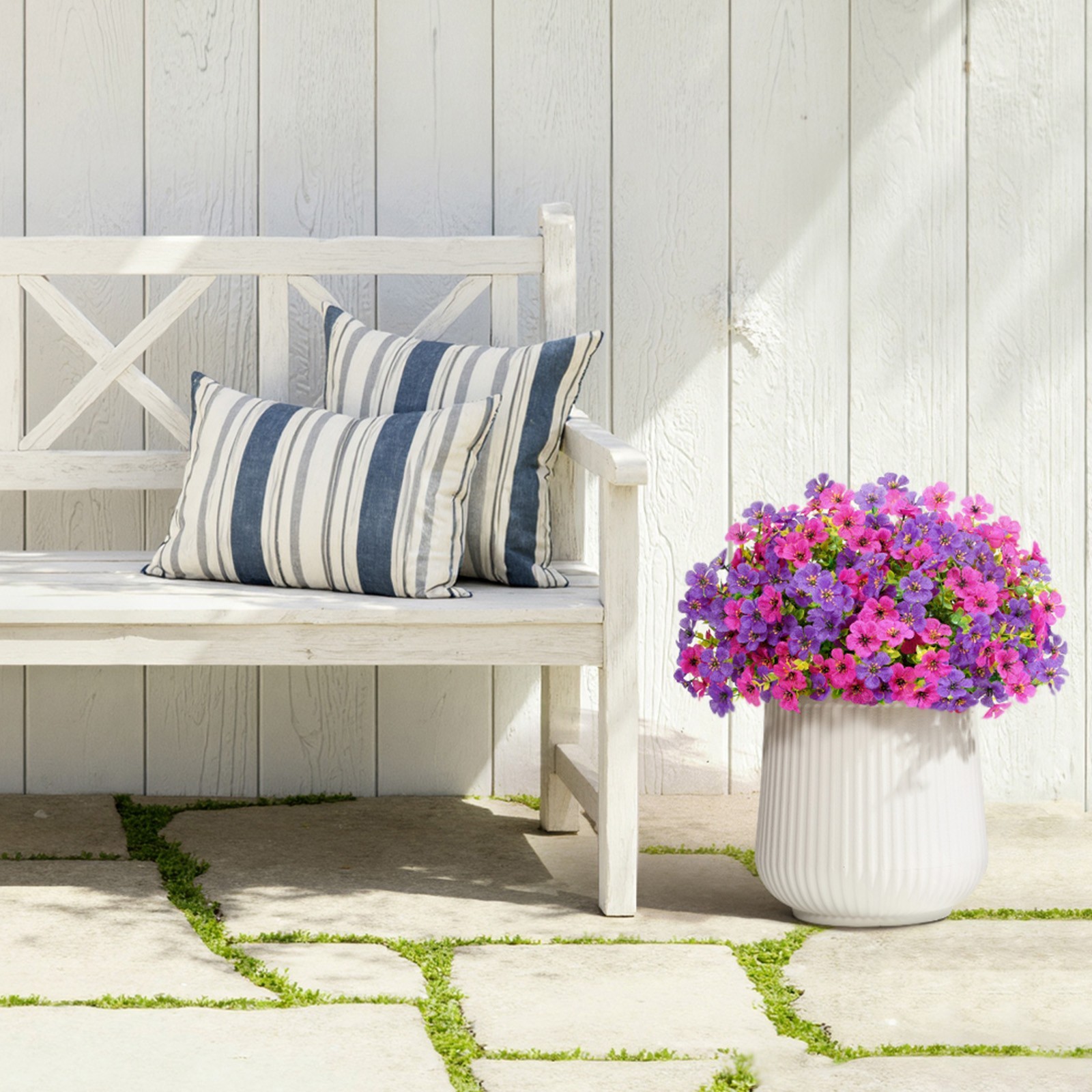 Lifewit Artificial Flowers for Outdoor Indoor for Home Garden Decor