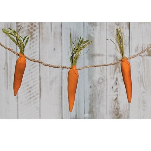 New Country Farmhouse PRIMITIVE GRUNGY CARROT GARLAND Swag Vine 46″