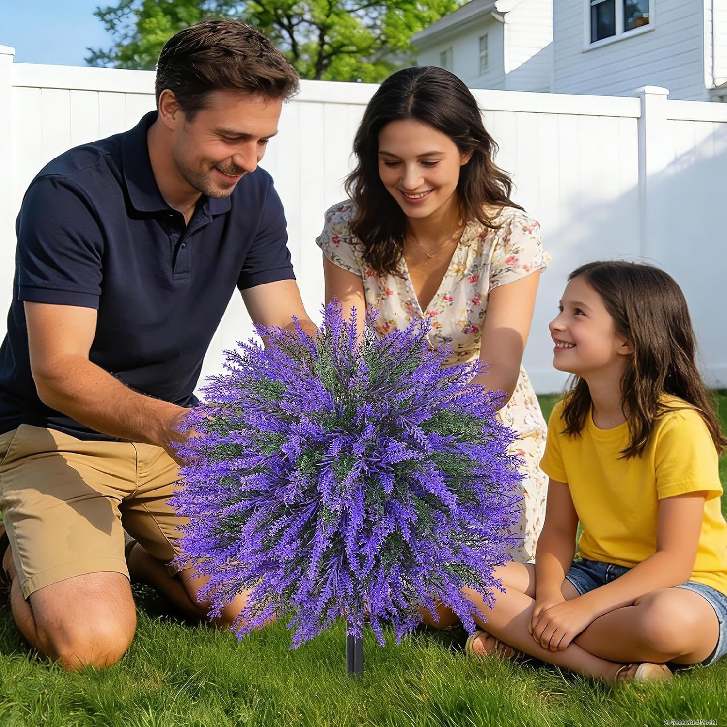 22″ UV Resistant Lavender Topiary Ball Trees – 2 Sets for Outdoor Decor