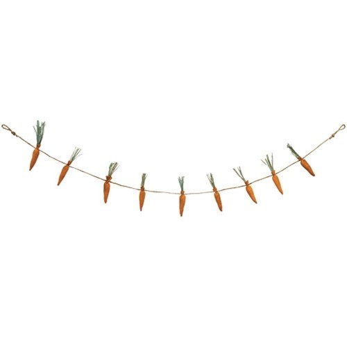 New Country Farmhouse PRIMITIVE GRUNGY CARROT GARLAND Swag Vine 46″