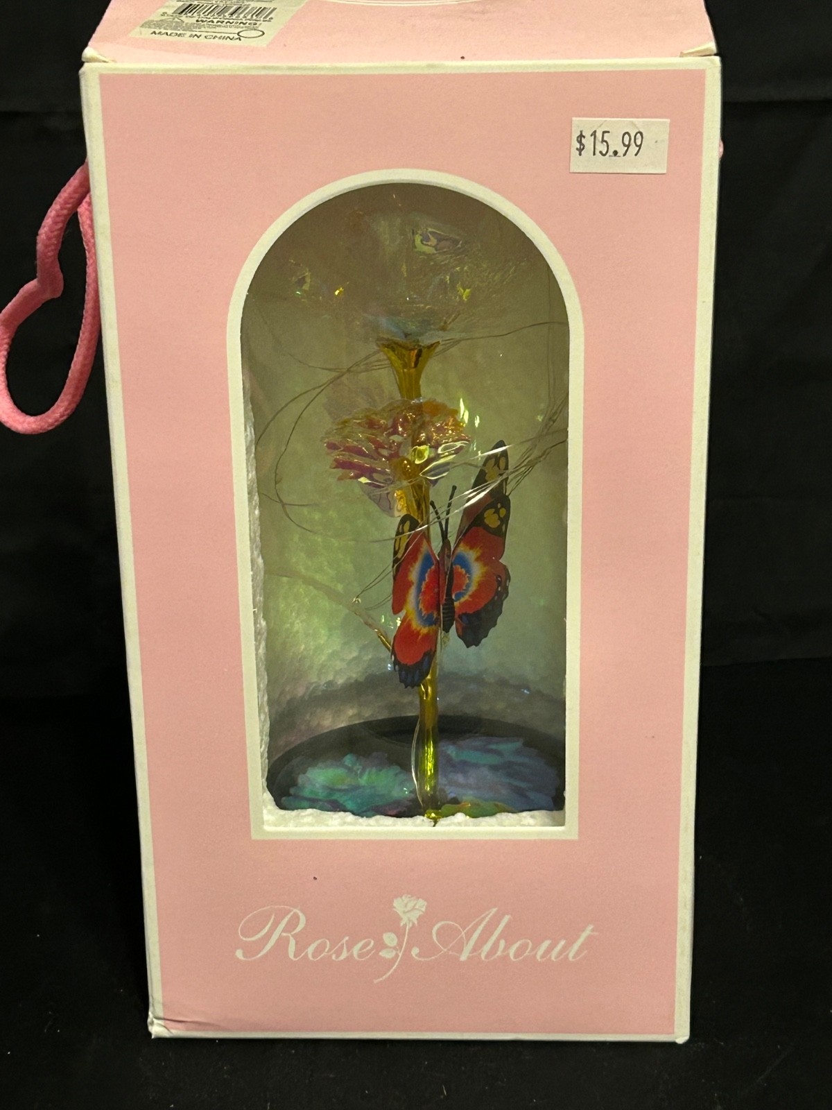 Rose About LED Light Up Rose with Butterfly by KY
