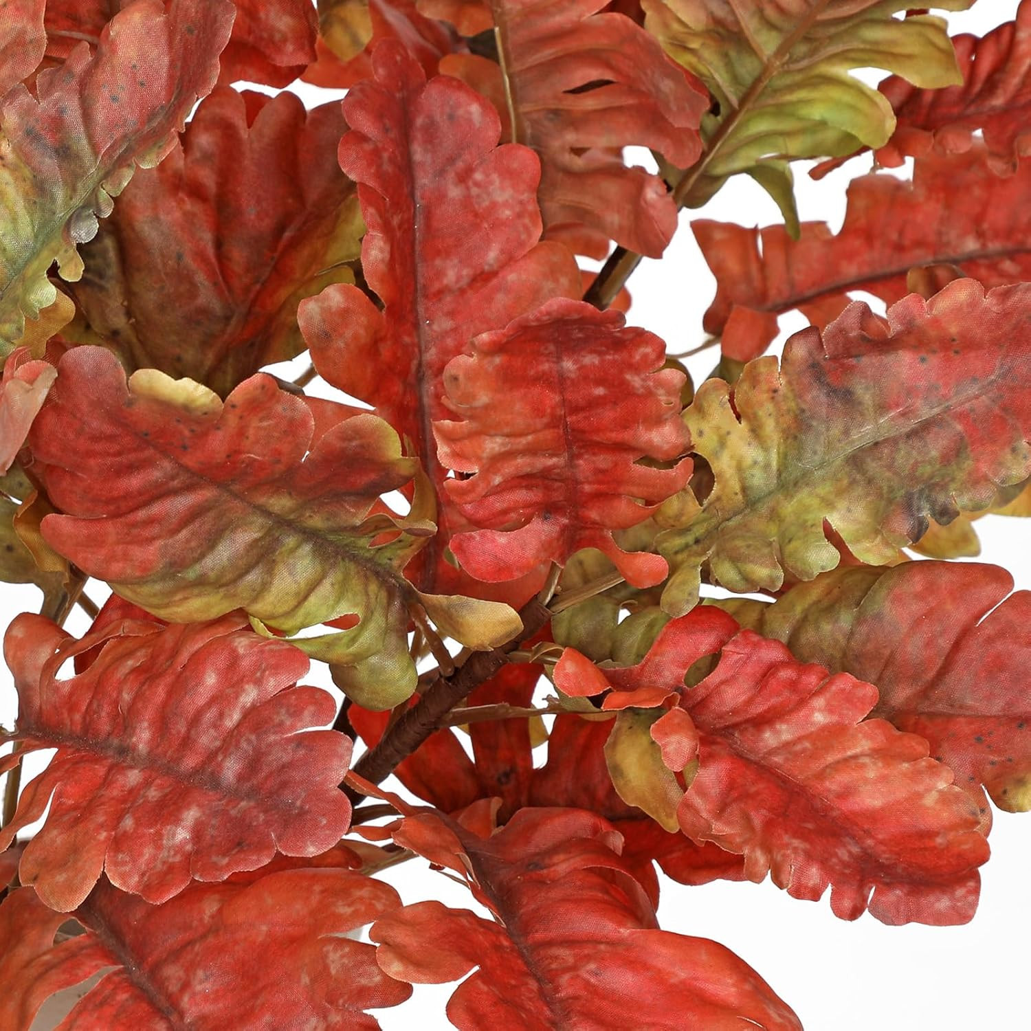 Faux Oak Leaf Branches 5 Pcs Fall Leaf Stems for Vases, 18″ Fall Leaves Stems Ar