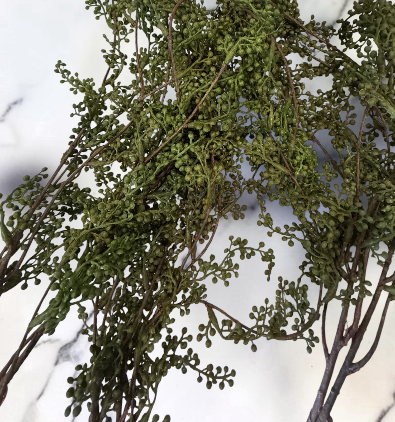 Threshold Set 3 Faux Trailing Green Stems 28″ Greenery String of Pearls Branches