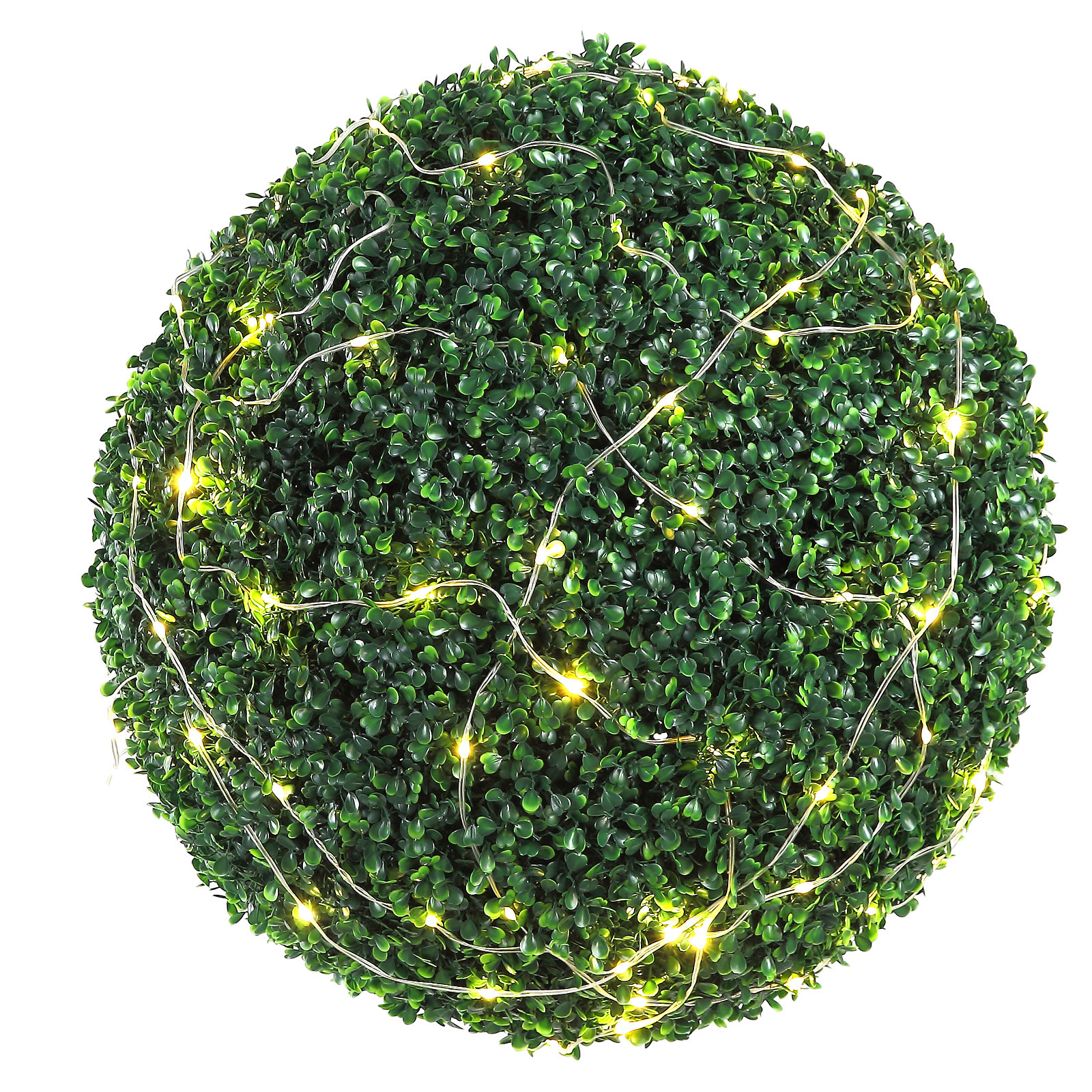 VEVOR 2PCS 20″ 50cm Artificial Topiary Greenery Ball Fake Plants Outdoor Indoor