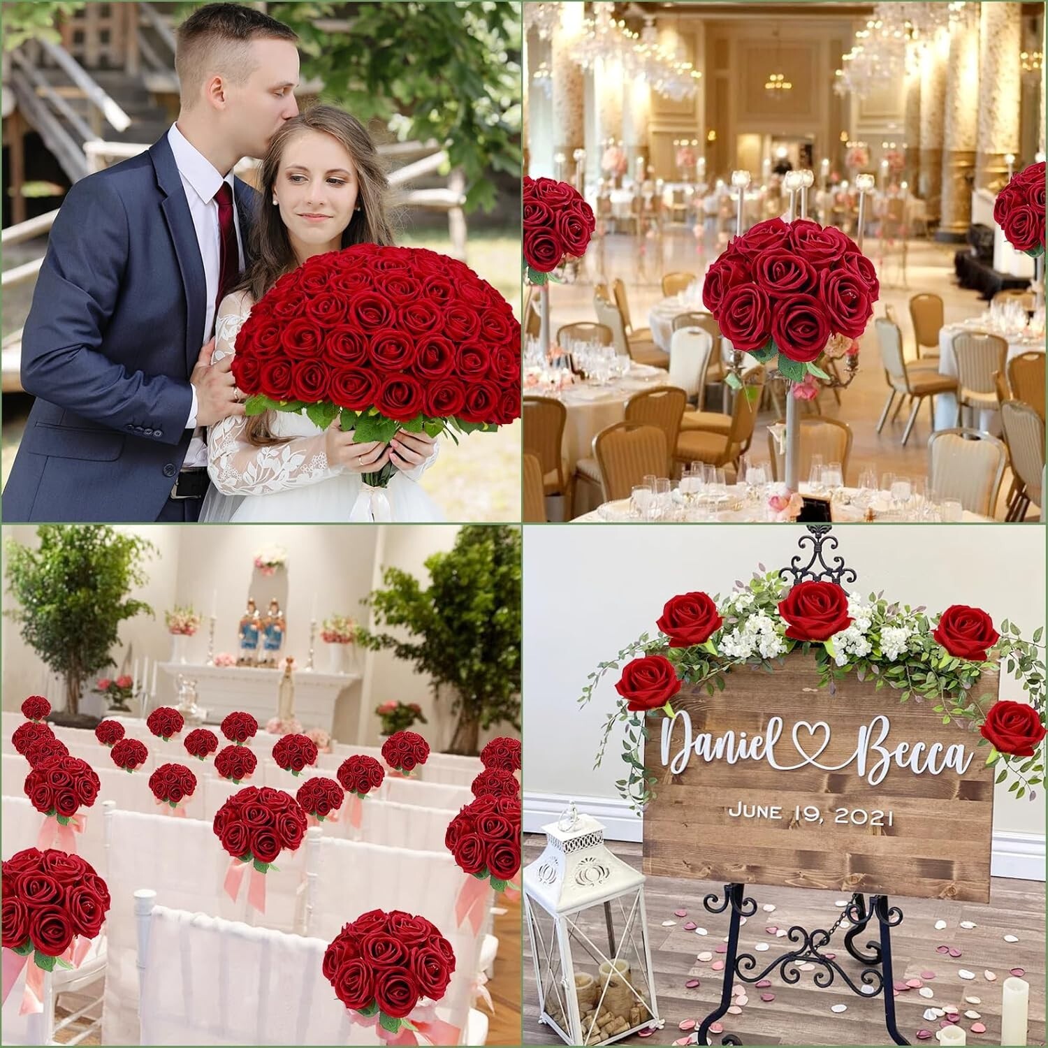 100-Pc Red Velvet Roses with Wrapping Paper – Perfect for Every Occasion
