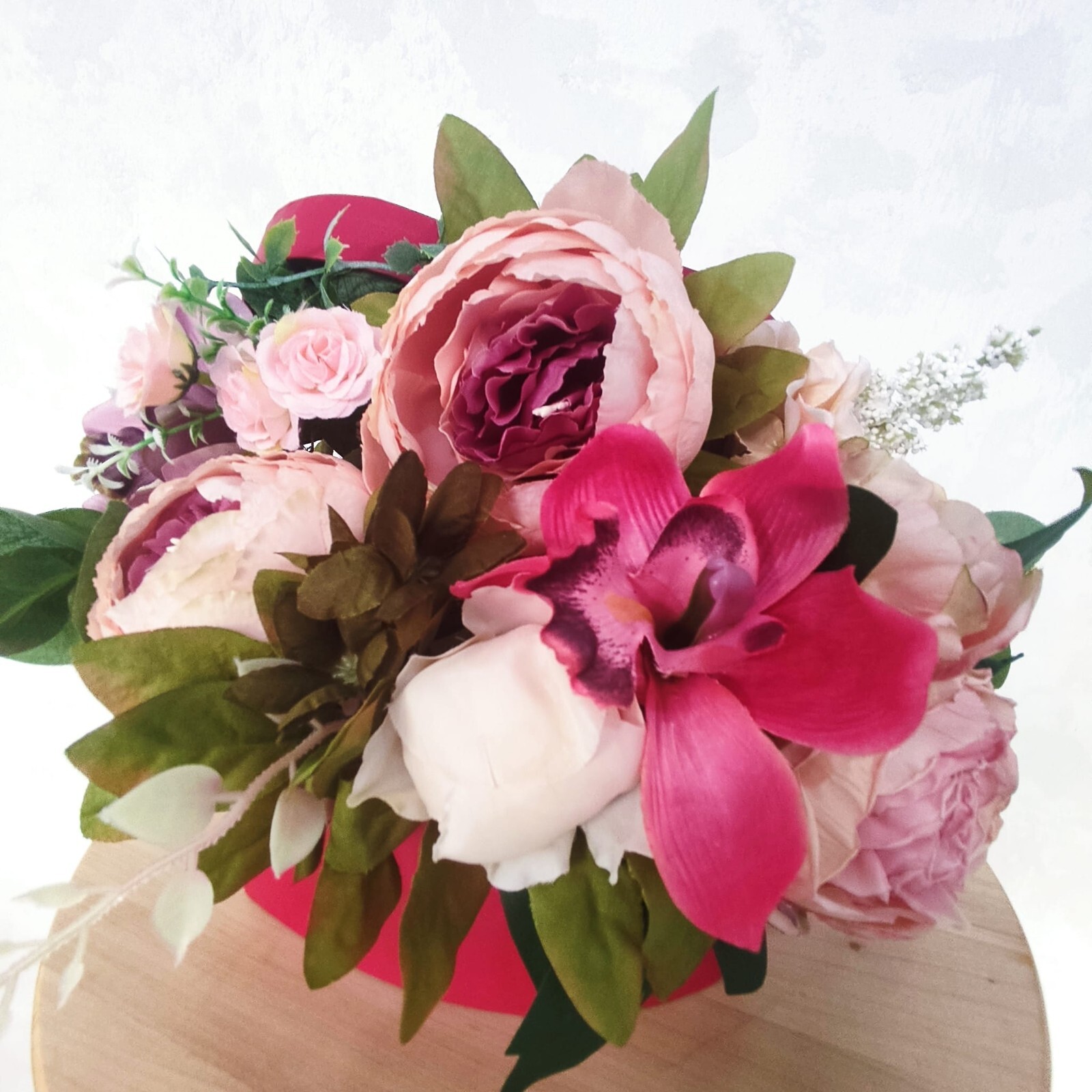Heart shaped flower box Artificial flower 13.8″ Flowers Box Birthday Valentine’s
