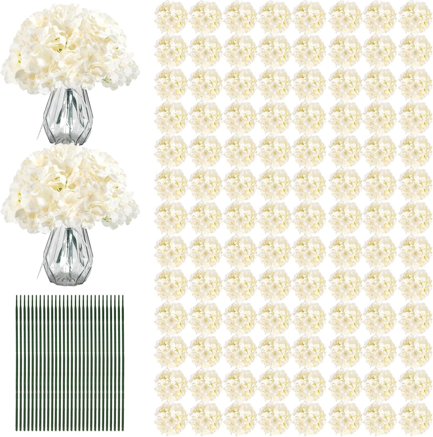 Bulk Artificial Hydrangea Flowers Floral Arrangement