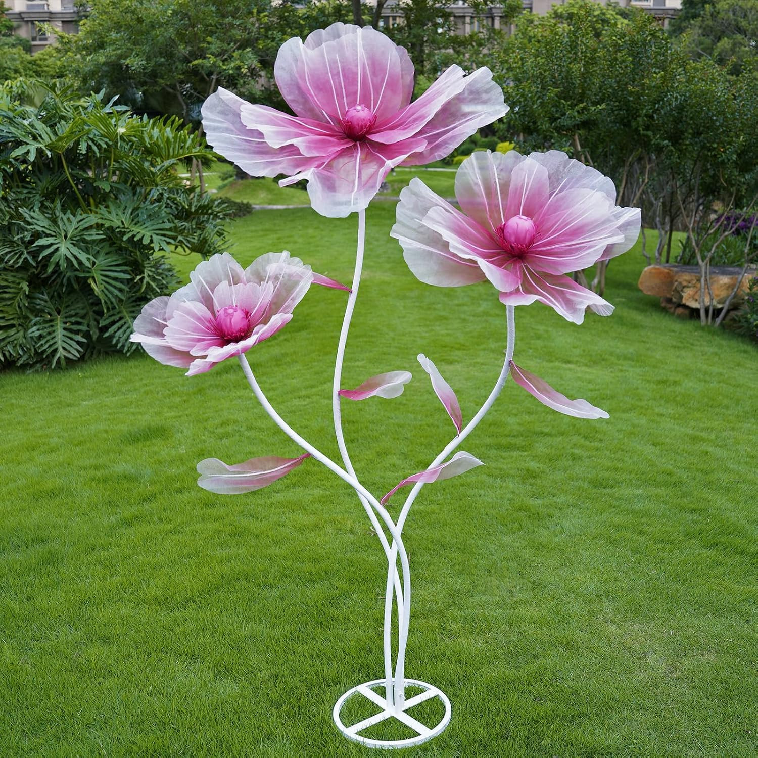 Giant Flowers for Decoration with Stand,Oversized Artificial Flowers for Wedding