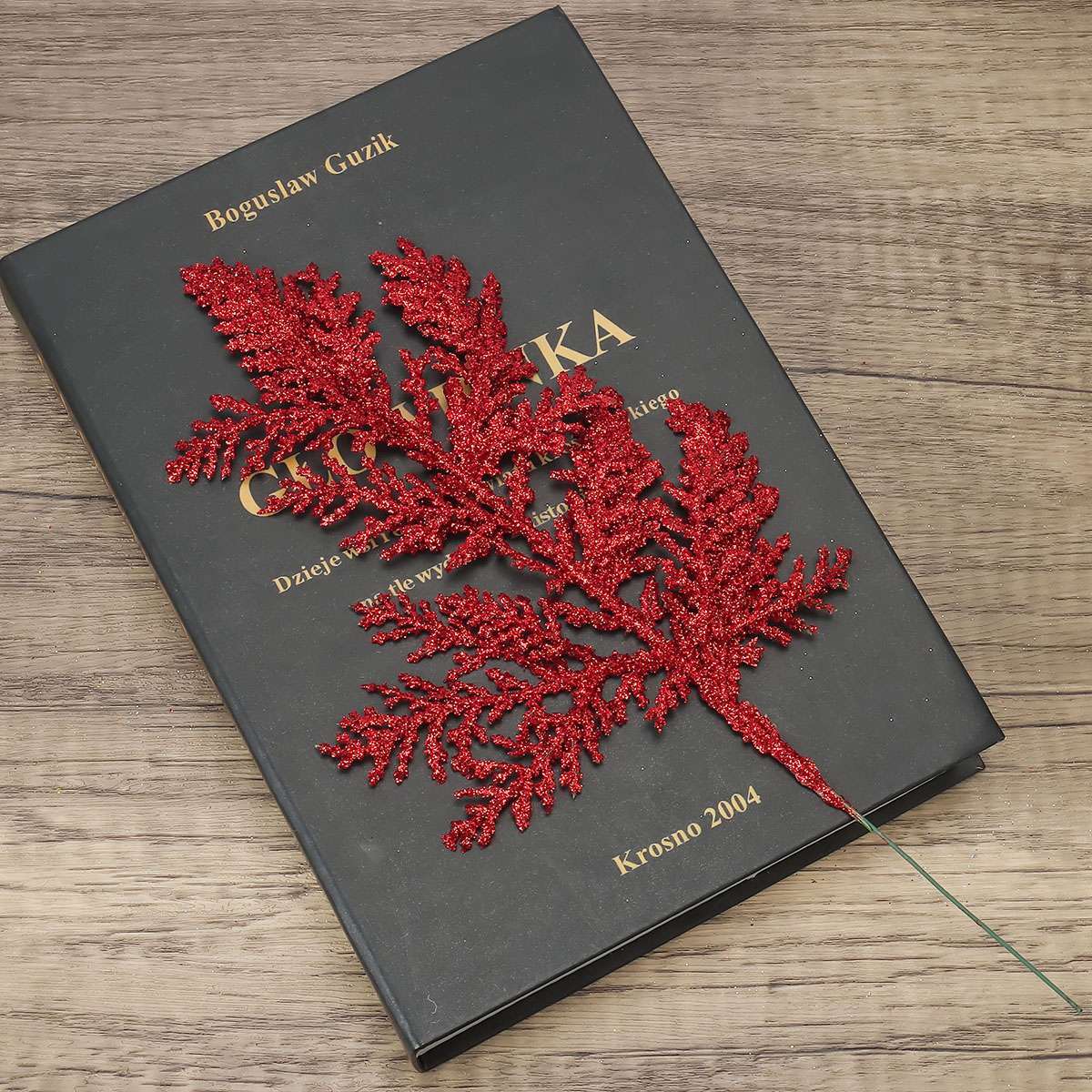 10x Pine Needles Fake Floral Christmas Glitter Fern Leaf Branch Decor Artificial
