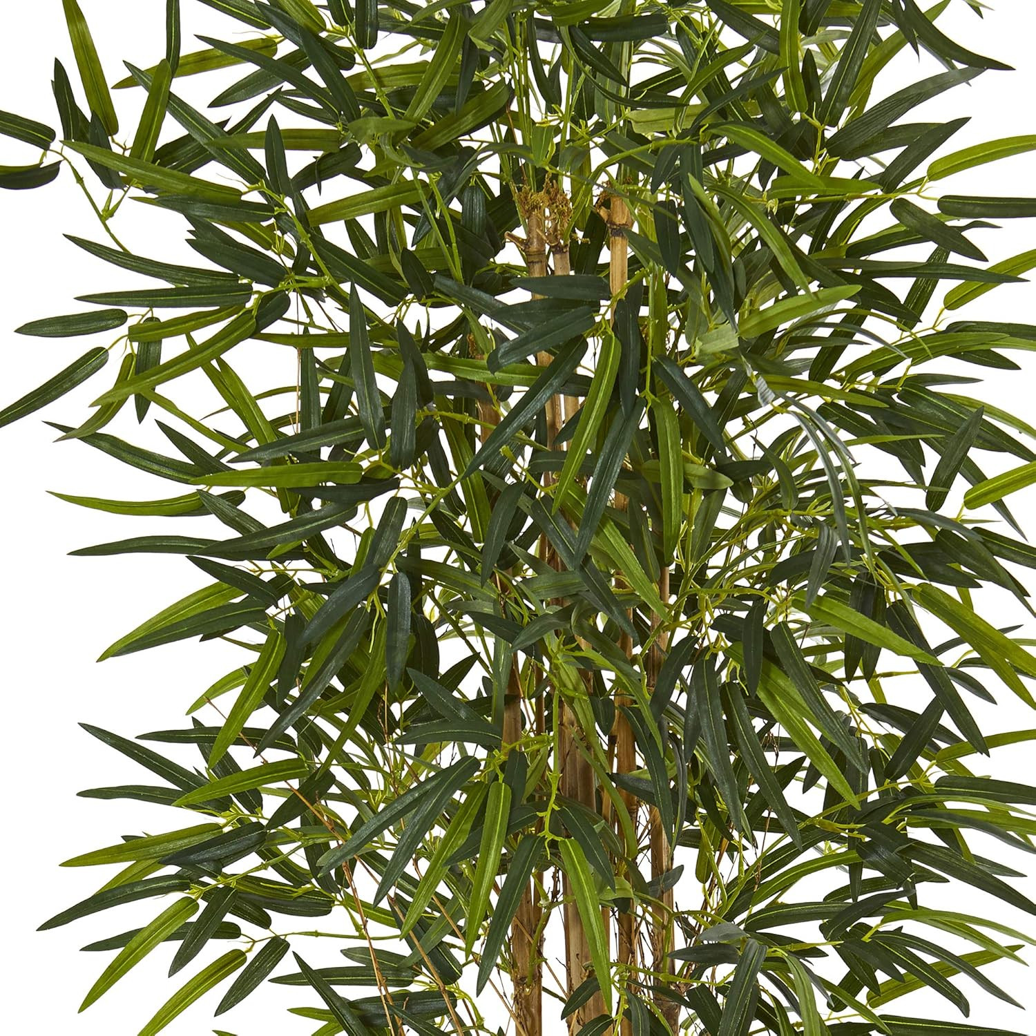 5.5Ft Bamboo Artificial Tree in Elegant White Tower Planter