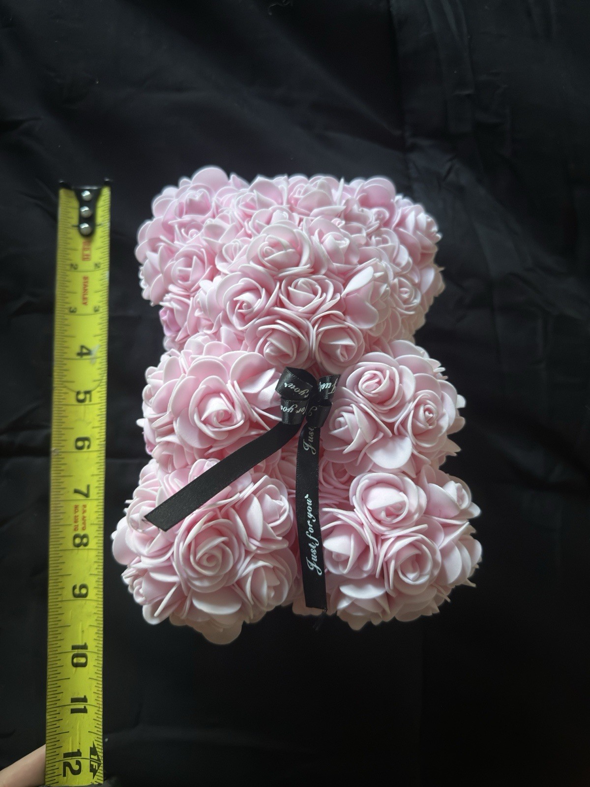 pink rose bear Perfect For Gift Basket