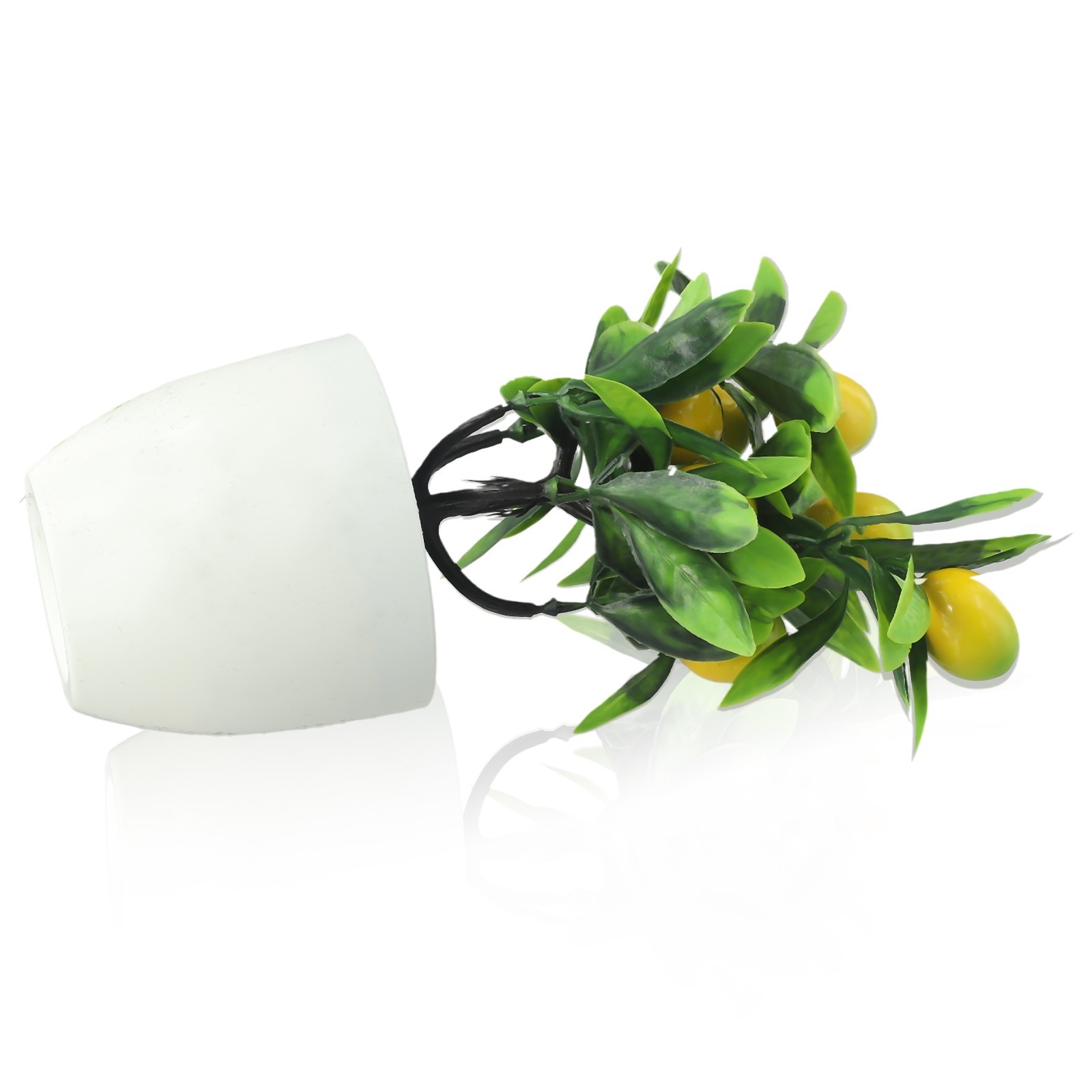 Artificial Lemon Tree Artificial Potted Flowers False Plant Diameter 18cm