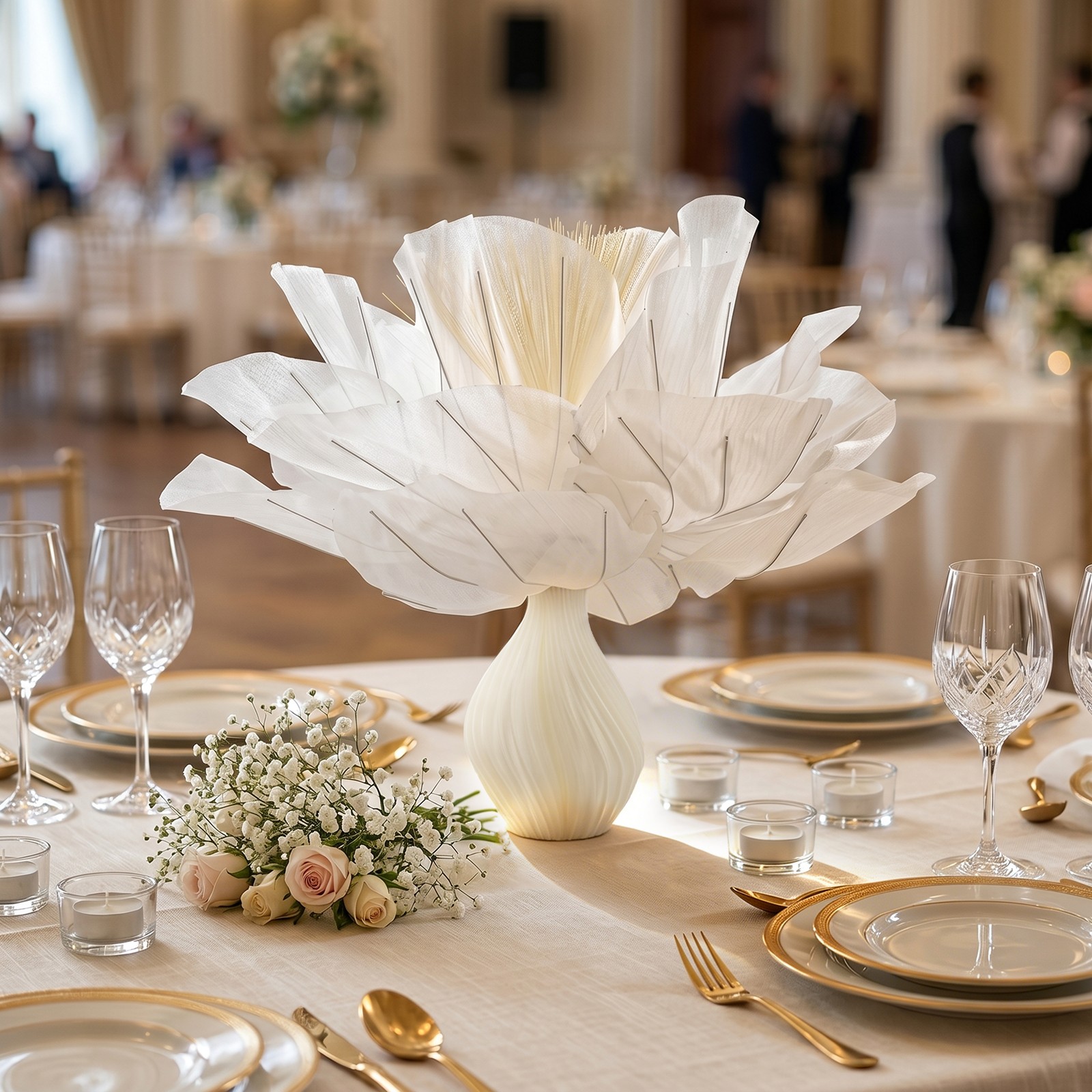 Electric Artificial Flower With Lights Desktop Artificial Flower Atmosphere Lamp